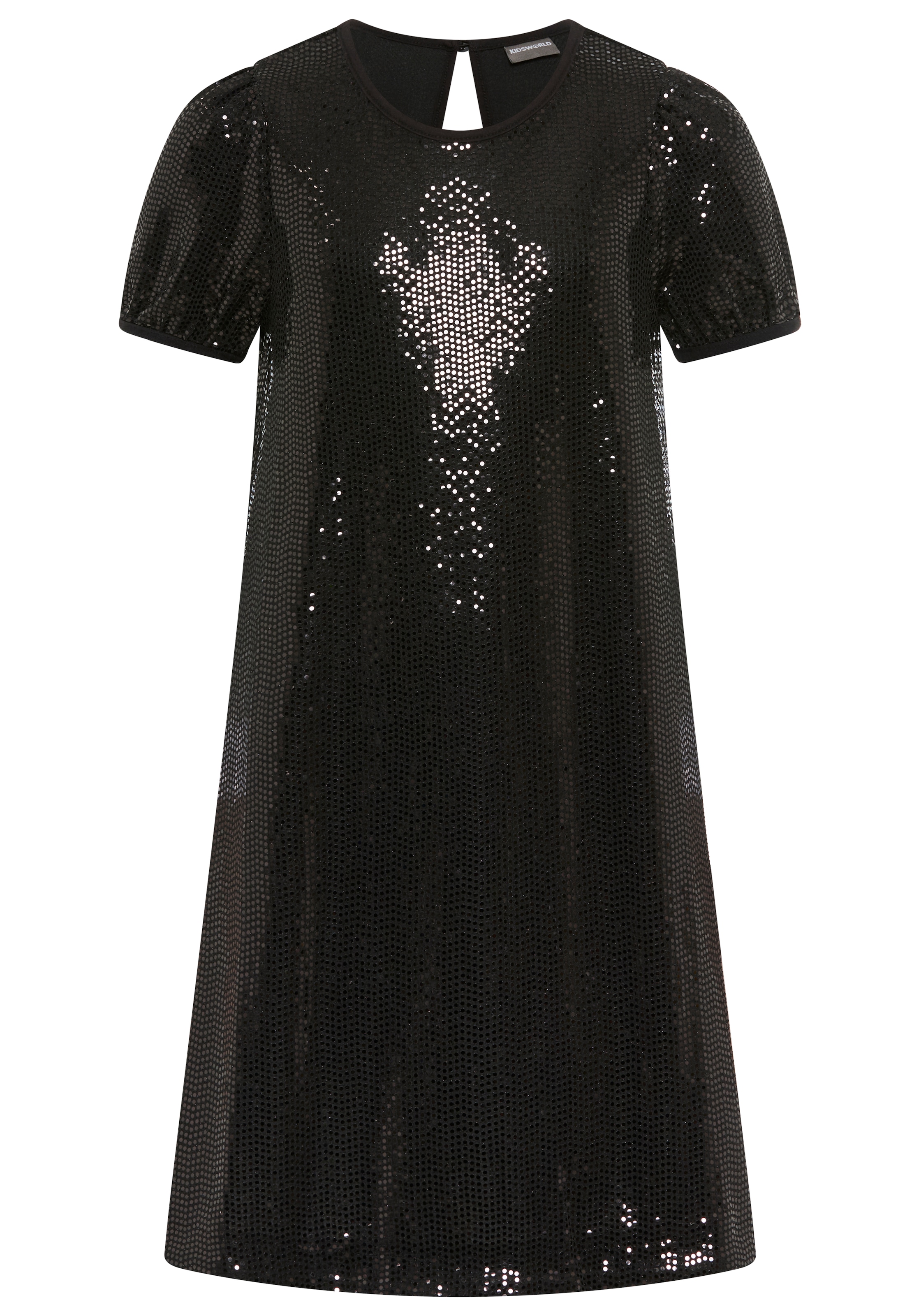 KIDSWORLD Jerseykleid »Shirtkleid in Pailletten-Allover-Design«, Shirtkleid in Pailletten-Optik