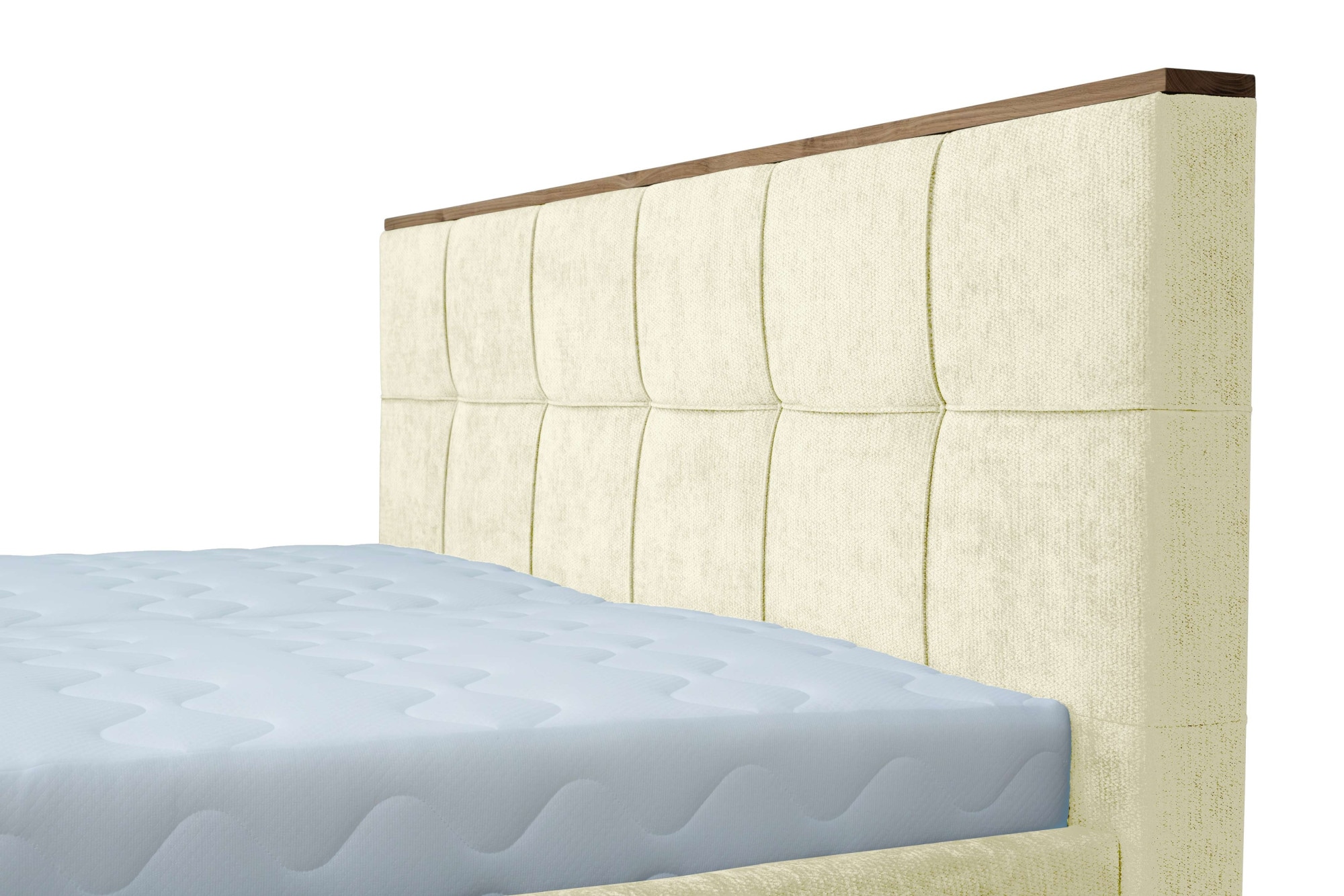 OTTO home Polsterbett »Vyllo, Doppelbett, Federkernbett, Komforbett, 160, 180 cm, Bettkästen« Mit 5-Zonen-TFK-Matratze H3, Lattenrost, Eicheapplikationen