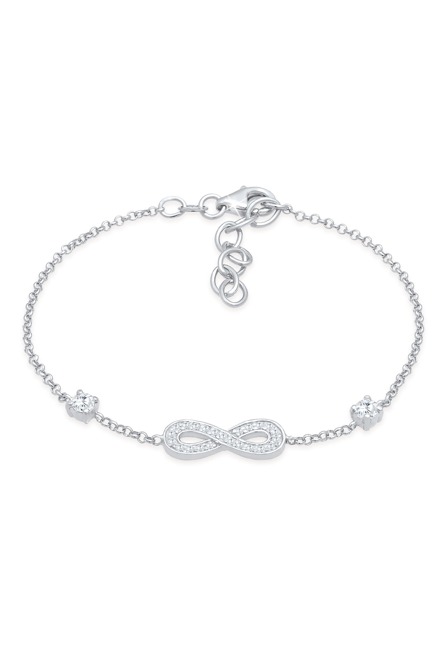 Bild von Nenalina Armband »Infinity Unendlichkeit Zirkonia 925 Silber«