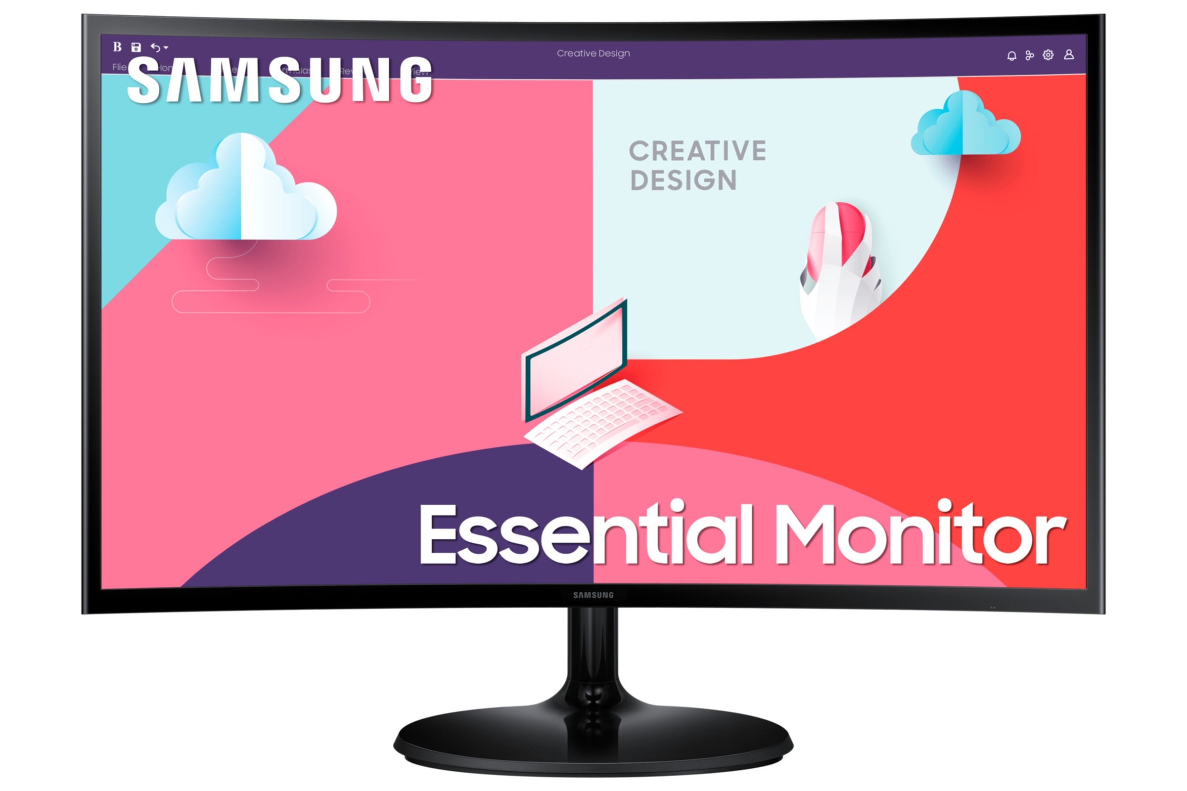 Samsung Curved-LED-Monitor »S24C364EAU«, 59 cm/24 Zoll, 1920 x 1080 px, Full HD, 4 ms Reaktionszeit, 75 Hz