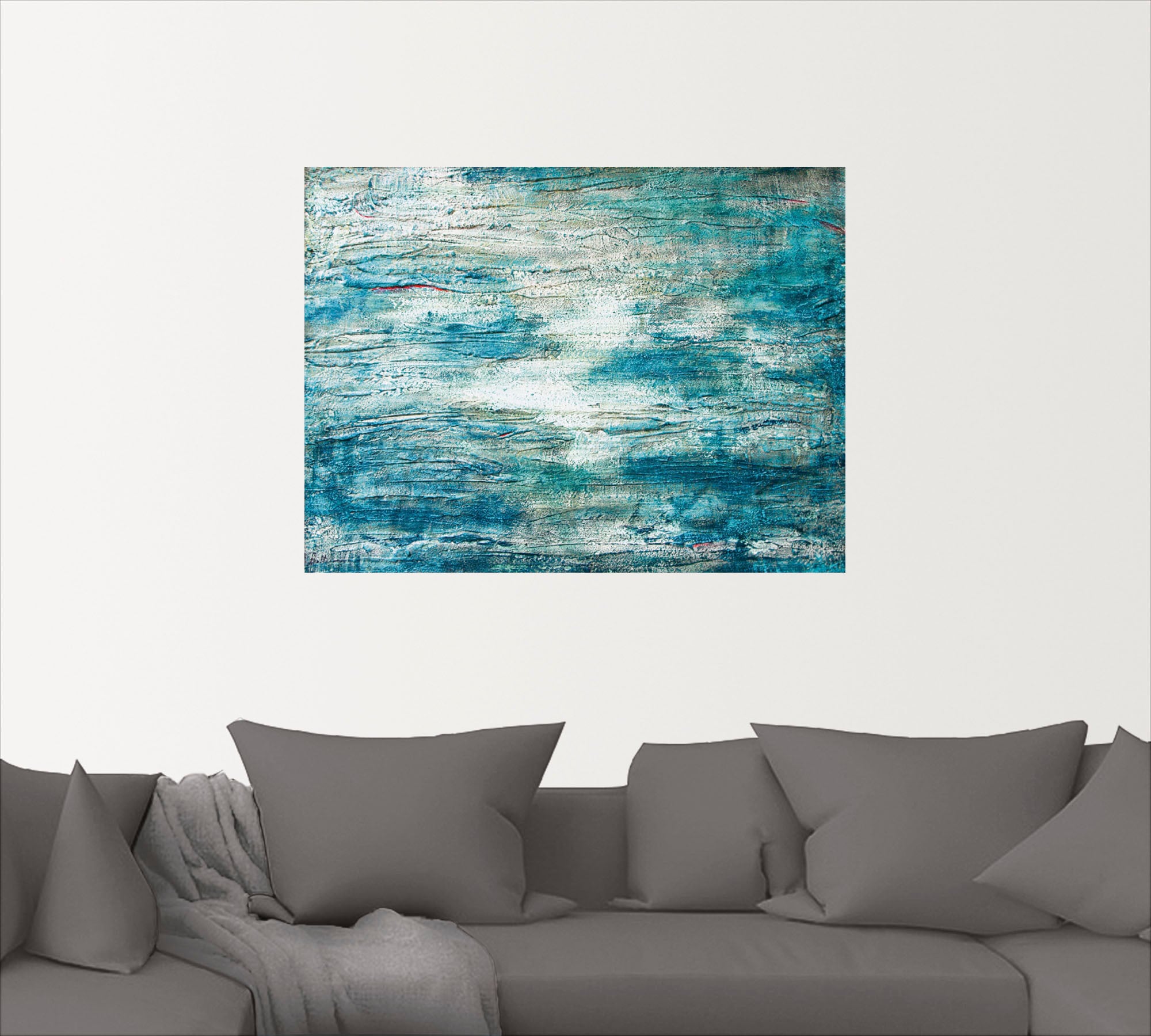 Artland Wandbild "abstrakte Malerei Aquarell", Gegenstandslos, (1 St.), als günstig online kaufen