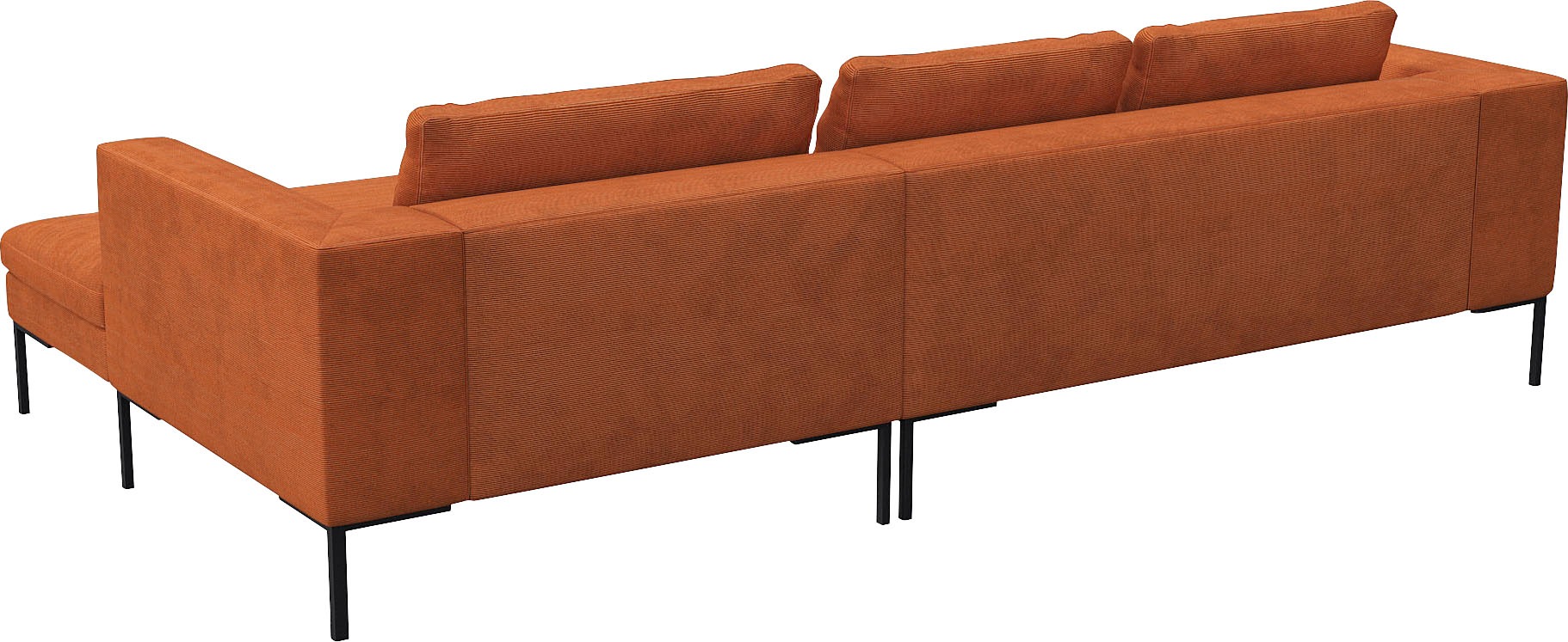FLEXLUX Ecksofa »Loano, toller Sitzkomfort, L-Form«, modernes Sofa, frei im Raum stellbar, lose Kissen, Kaltschaum im Sitz