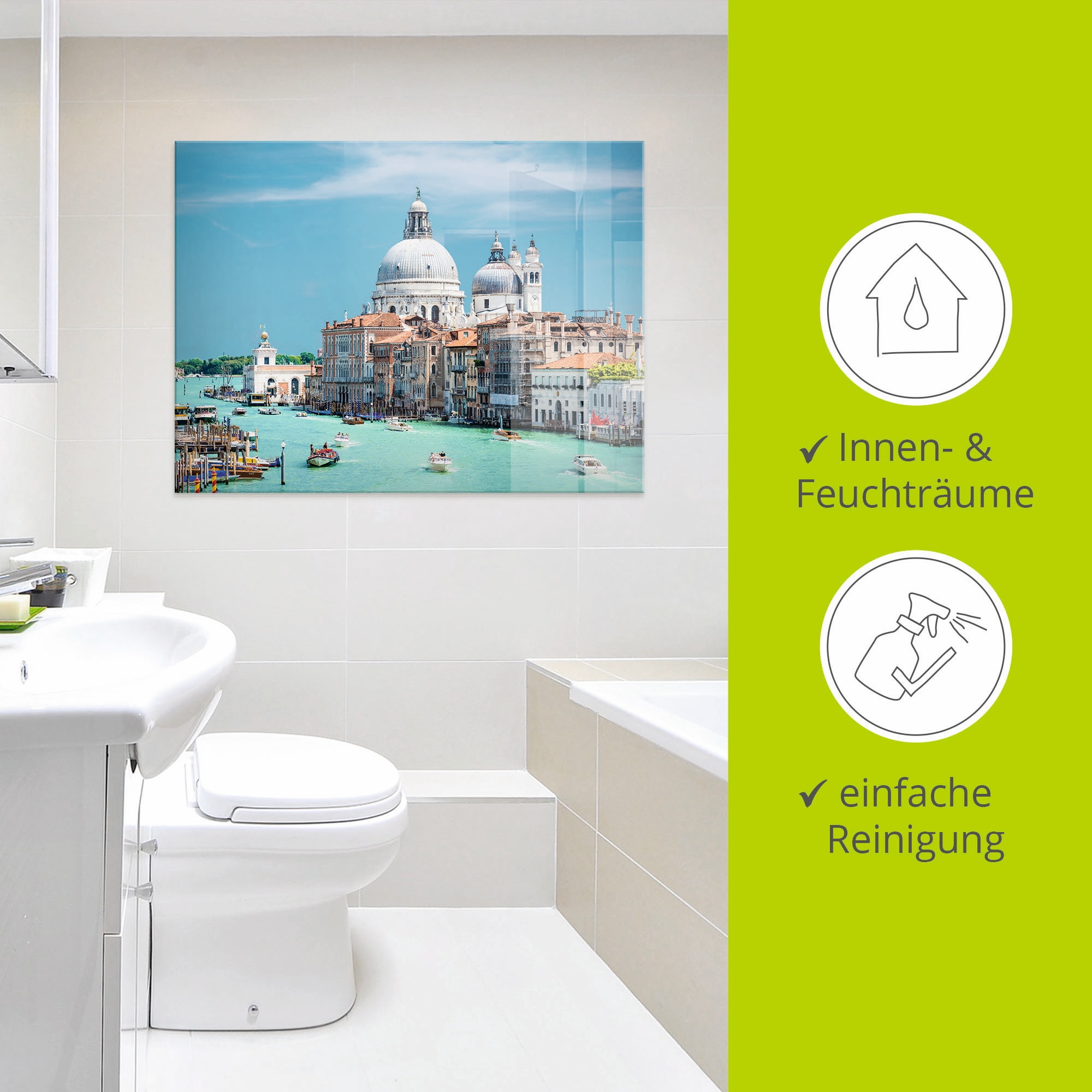Artland Glasbild »Venedig« Italien 1 Stk. tlg. in verschiedenen Größen