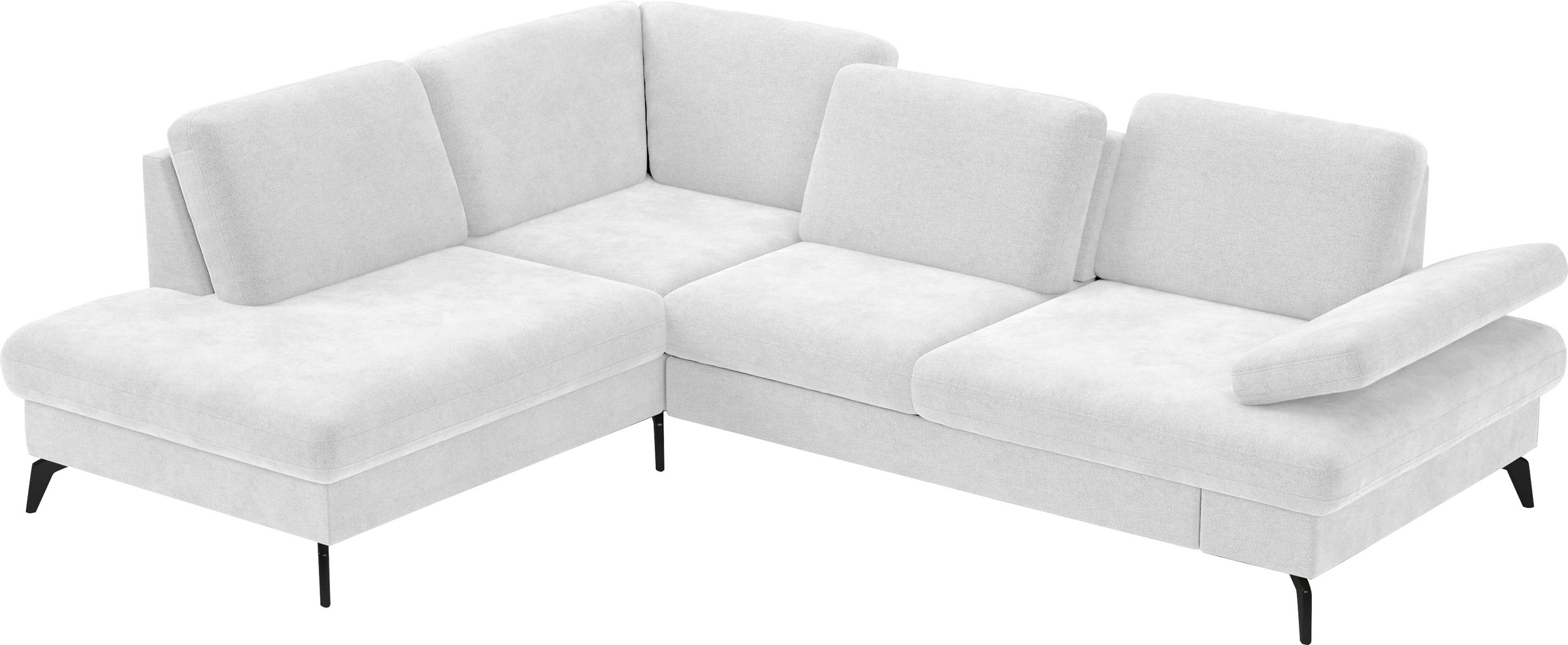 sit&more Ecksofa »Morris L-Form, inkl. Sitztiefenverstellung«, wahlweise mit Armteilverstellung, Bettfunktion & Bettkasten
