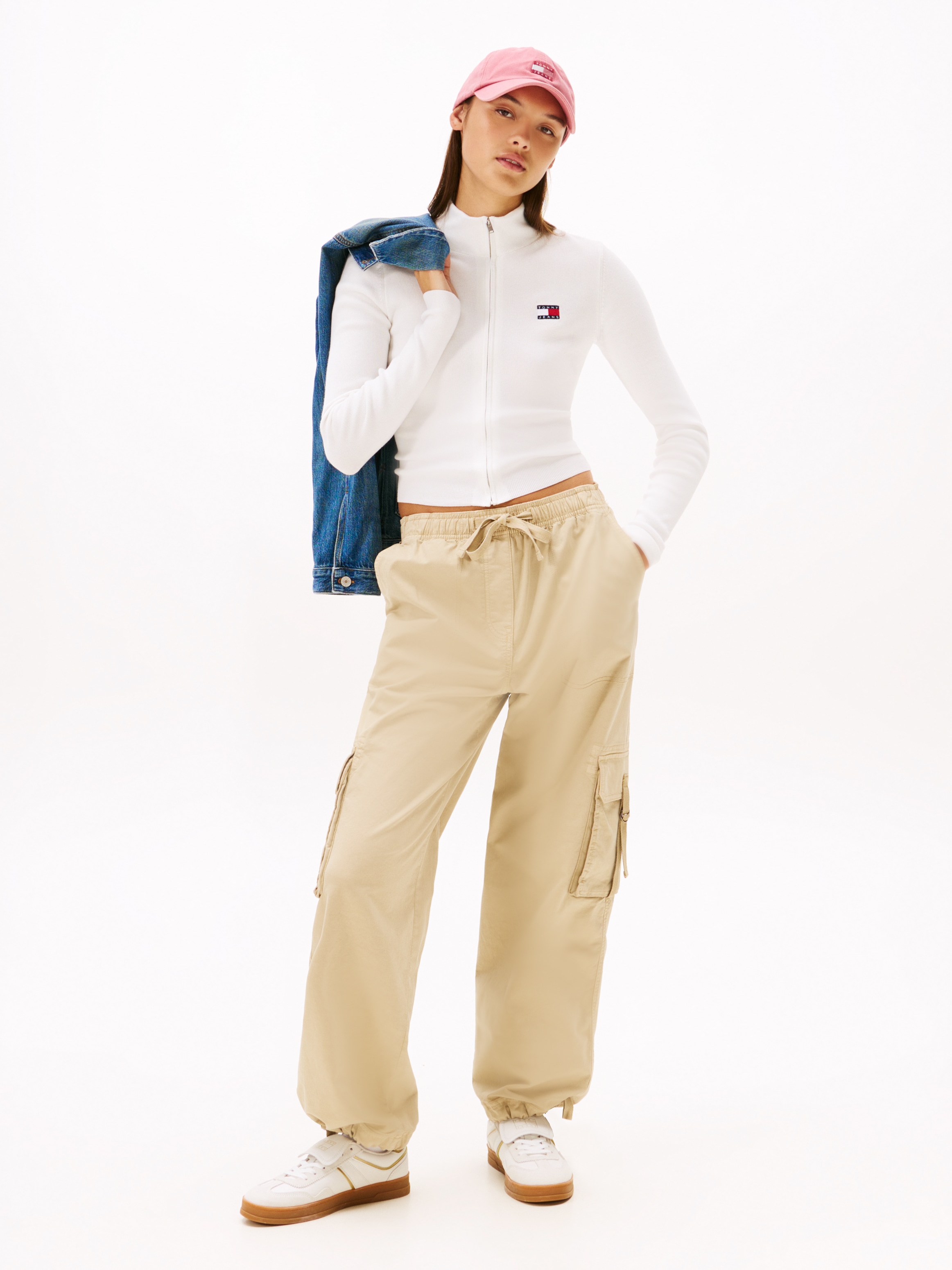 Tommy Jeans Strickjacke »TJW ZIP HIGH NECK CARDIGAN EXT«