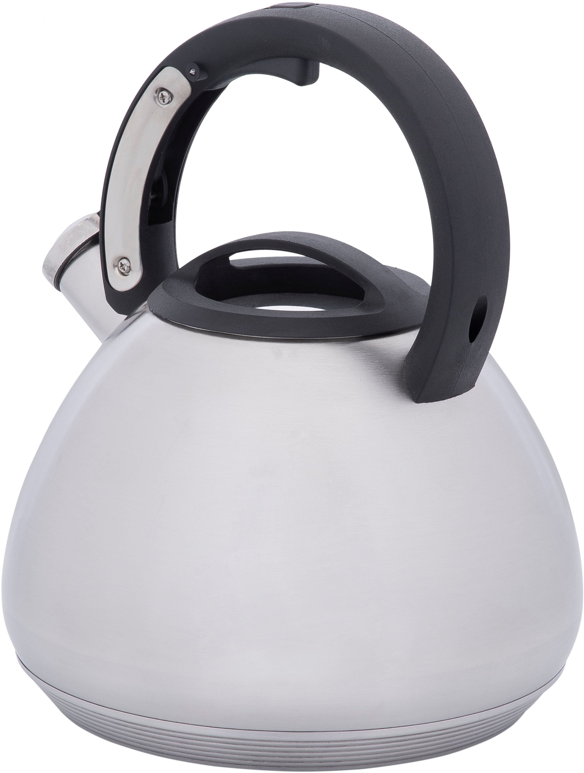 RESTO Kitchenware Wasserkessel »Lyra, Flötenkessel 2,7 l mit wärmespeicherndem Boden im Geschenkkarton«, Edelstahl, (1 tlg.), mit ergonomischem, wärmeableitenden Bakelit-Griff