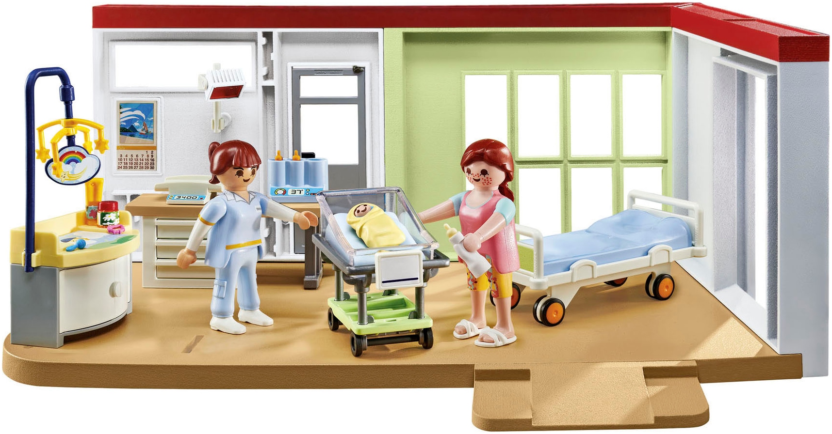 Playmobil® Konstruktions-Spielset »Entbindungsstation (71616), Action Heroes«, (62 St.), Made in Europe