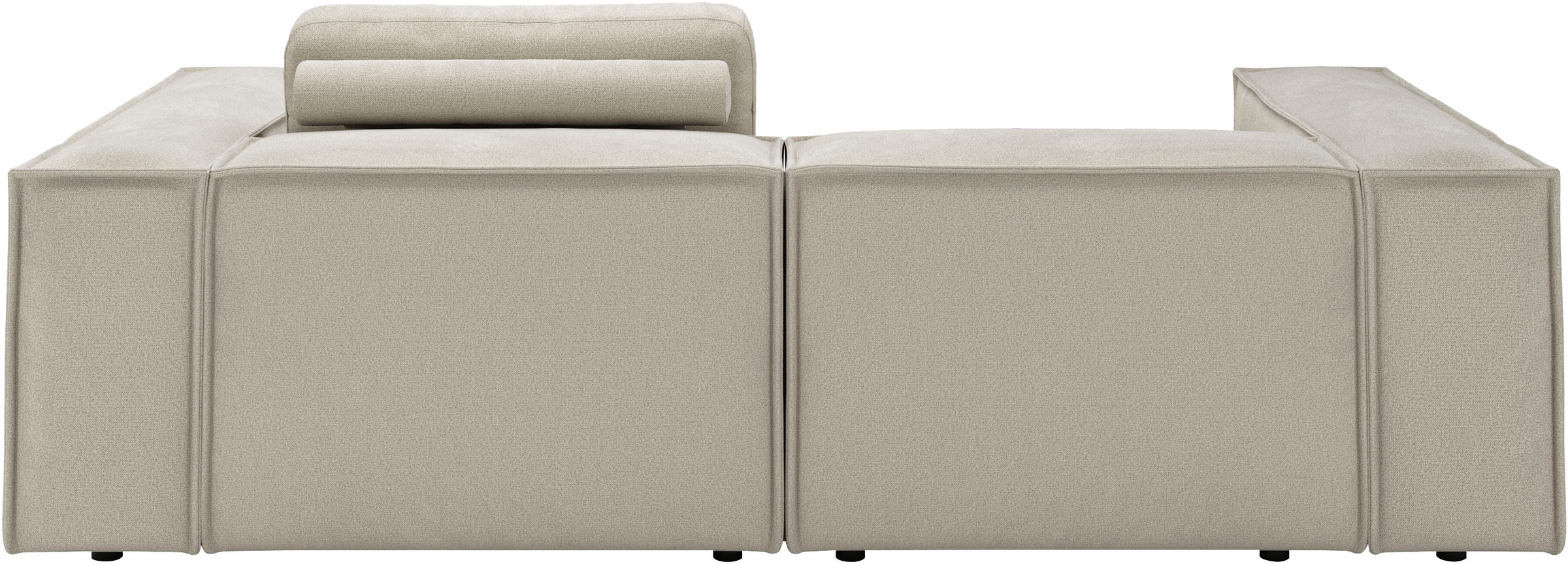 Places of Style Ecksofa »Watertown, kompakte L-Form, 246 cm breite für kleinere Räume«, modernes Ecksofa mit Feincordbezug, platzsparend & bequem