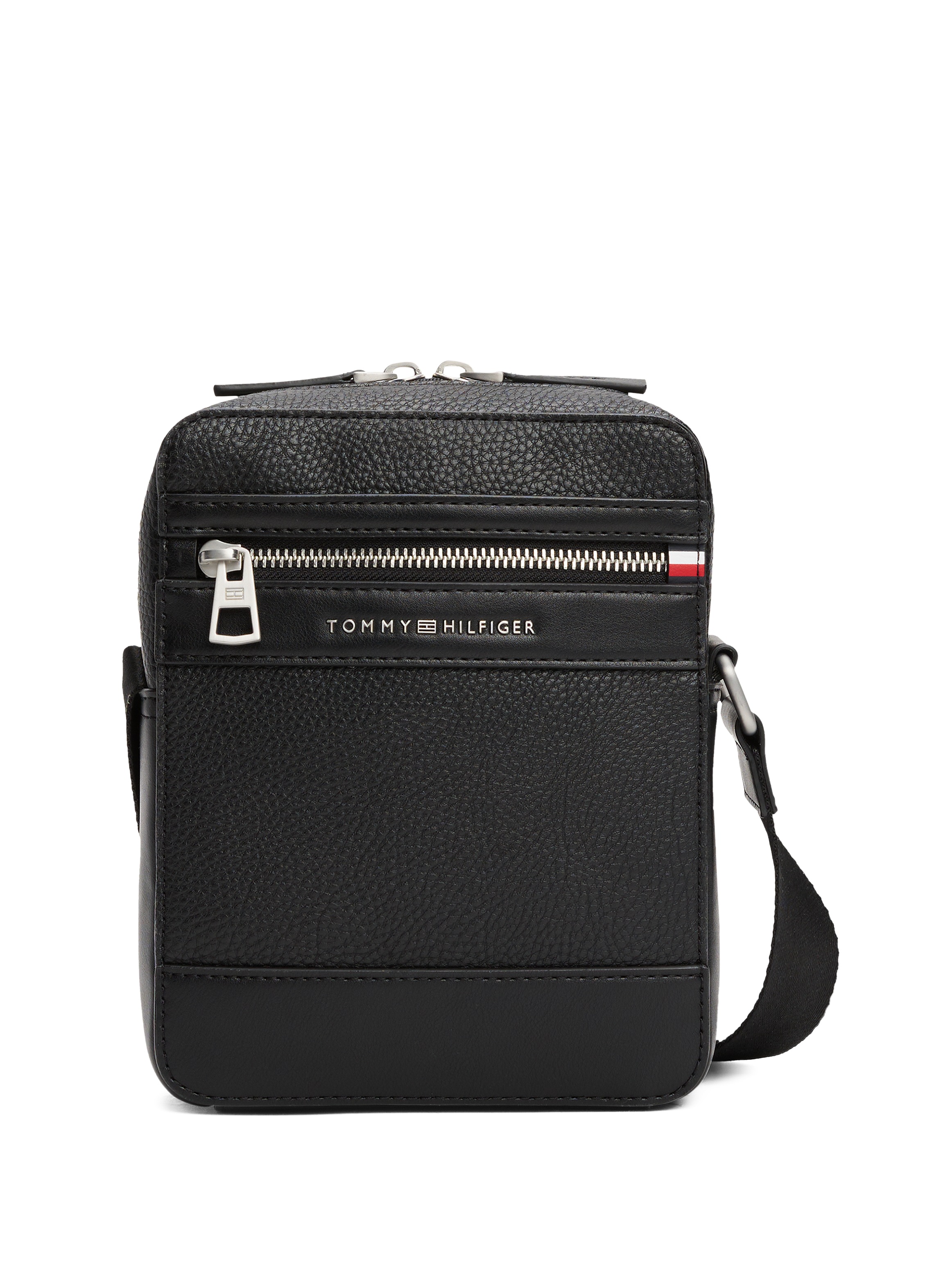 Tommy Hilfiger Umhängetasche »TH CENTRAL MINI REPORTER«, Herren Schultertasche mit RV-Vordertaschenfach