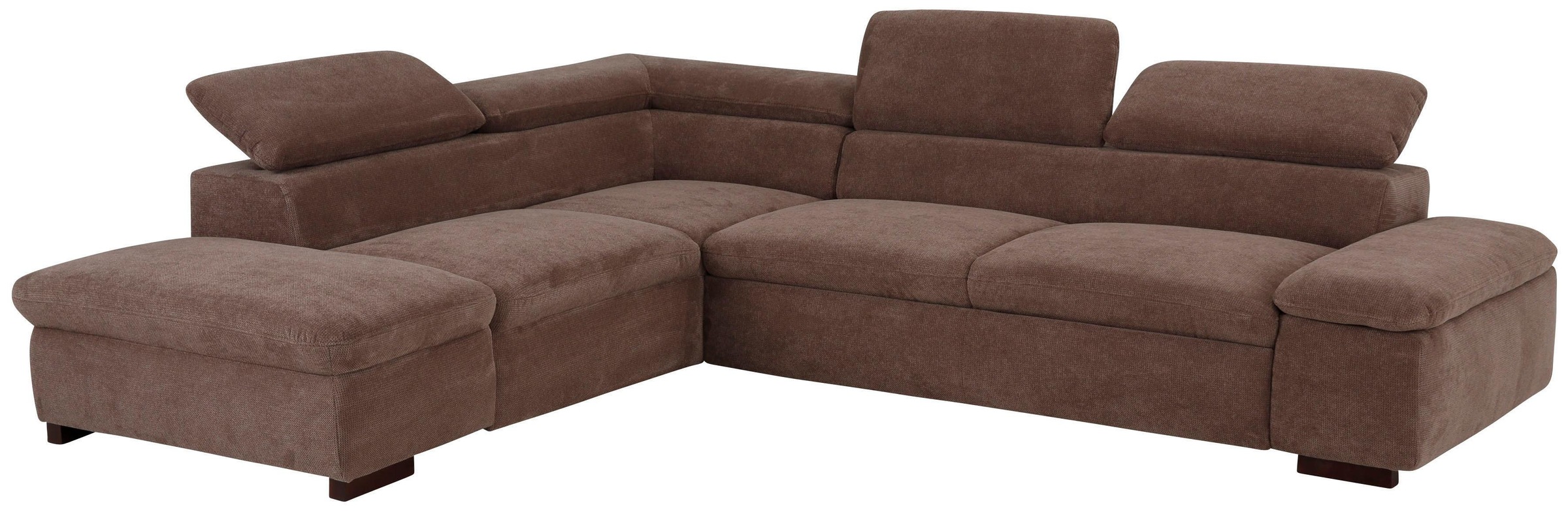 Home affaire Ecksofa »Alberto L-Form«, mit Kopfteilverstellung, wahlweise mit Bettfunktion