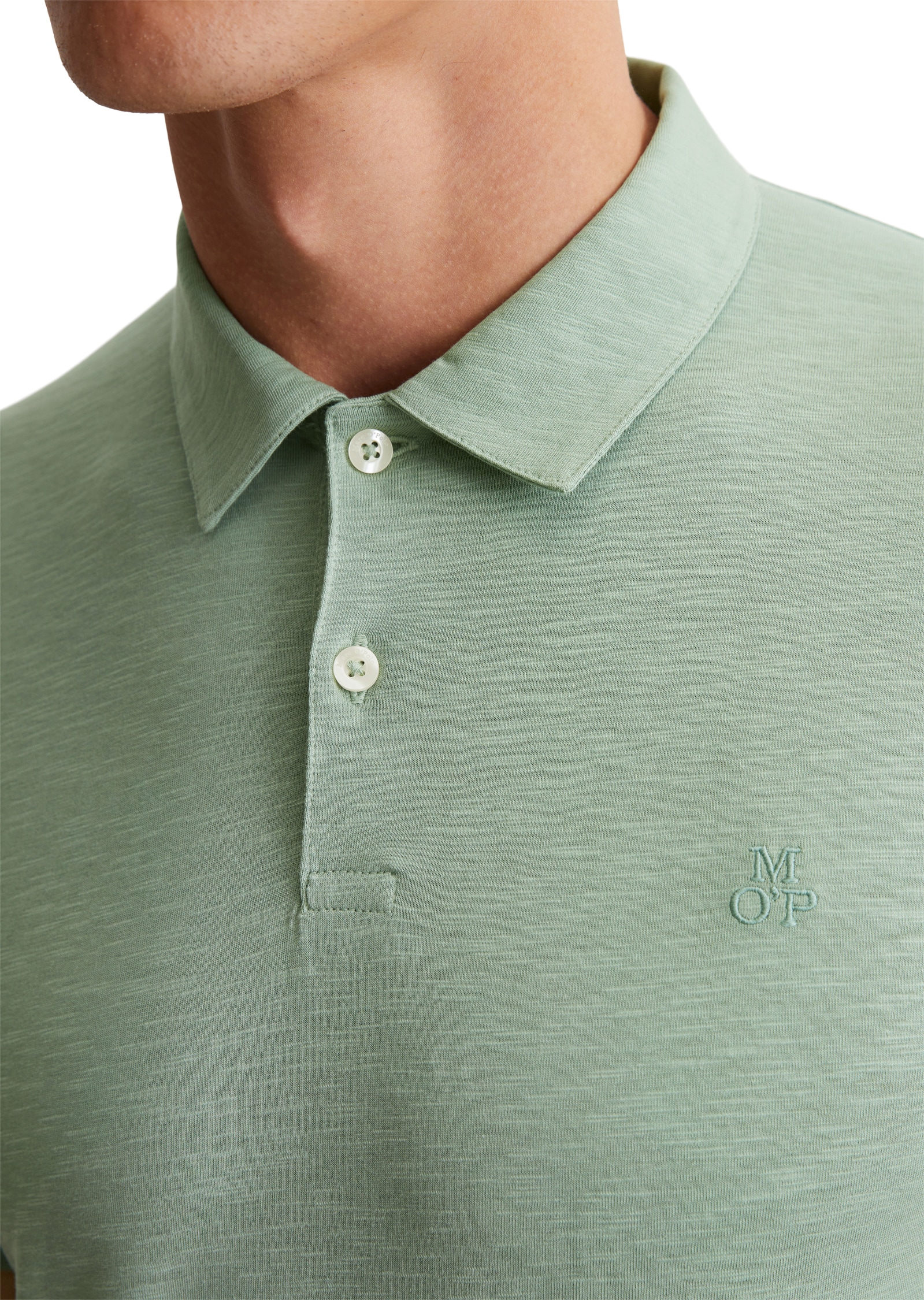Marc O'Polo Poloshirt, mit lebendiger, bewegter Oberfläche