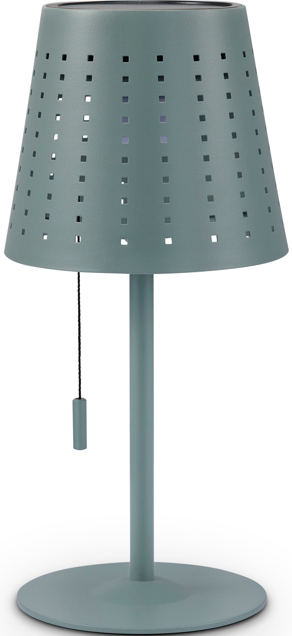 Paco Home Tischleuchte »LARA«, Outdoor LED Akku Metall Aufladbar Zugschalter Kabellos