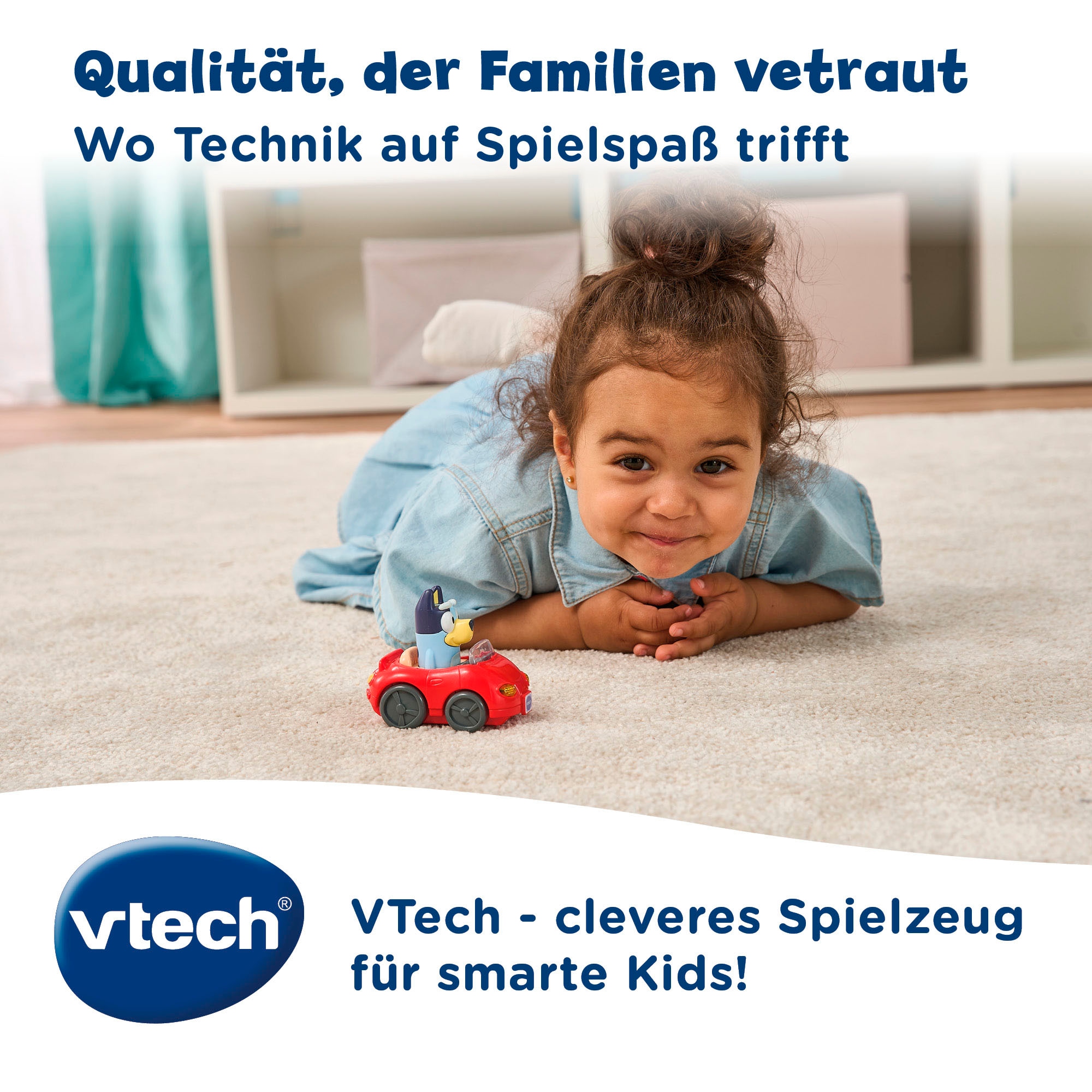 Vtech® Spielzeug-Auto »Tut Tut Baby Flitzer - Blueys Cabrio« mit Licht und Sound