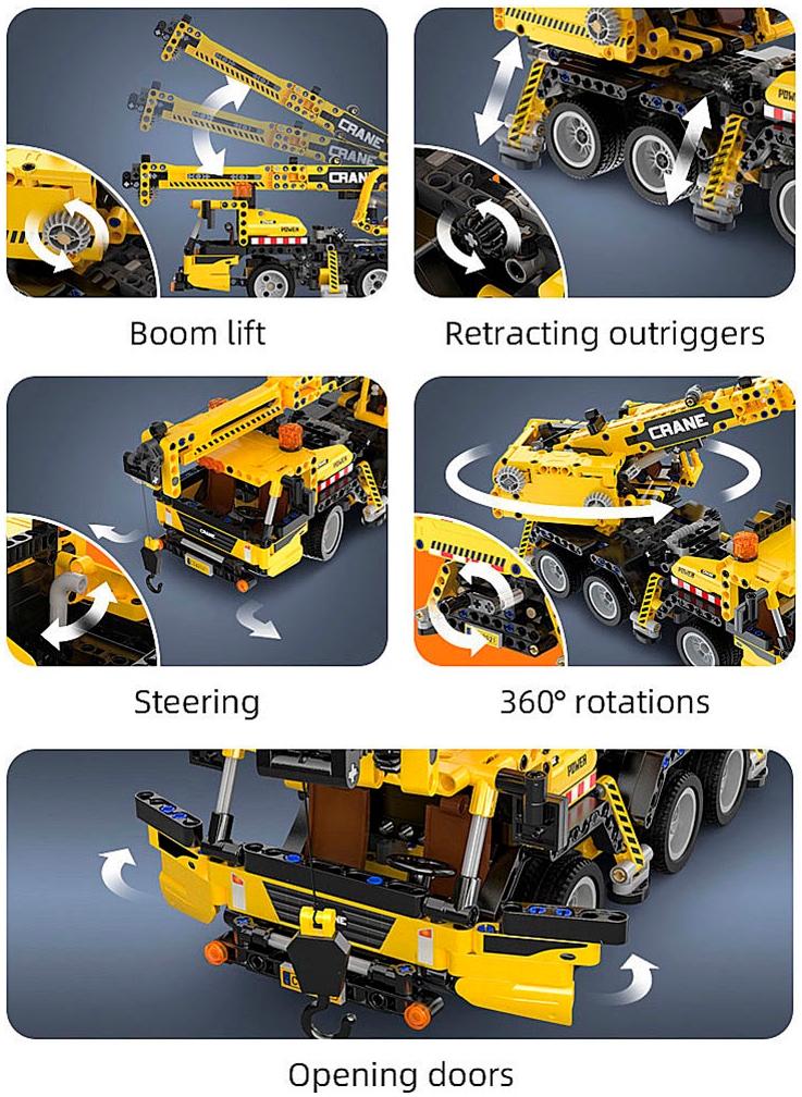 Jamara Konstruktions-Spielset »CaDA, Bricks, Mobilkran (402886)«