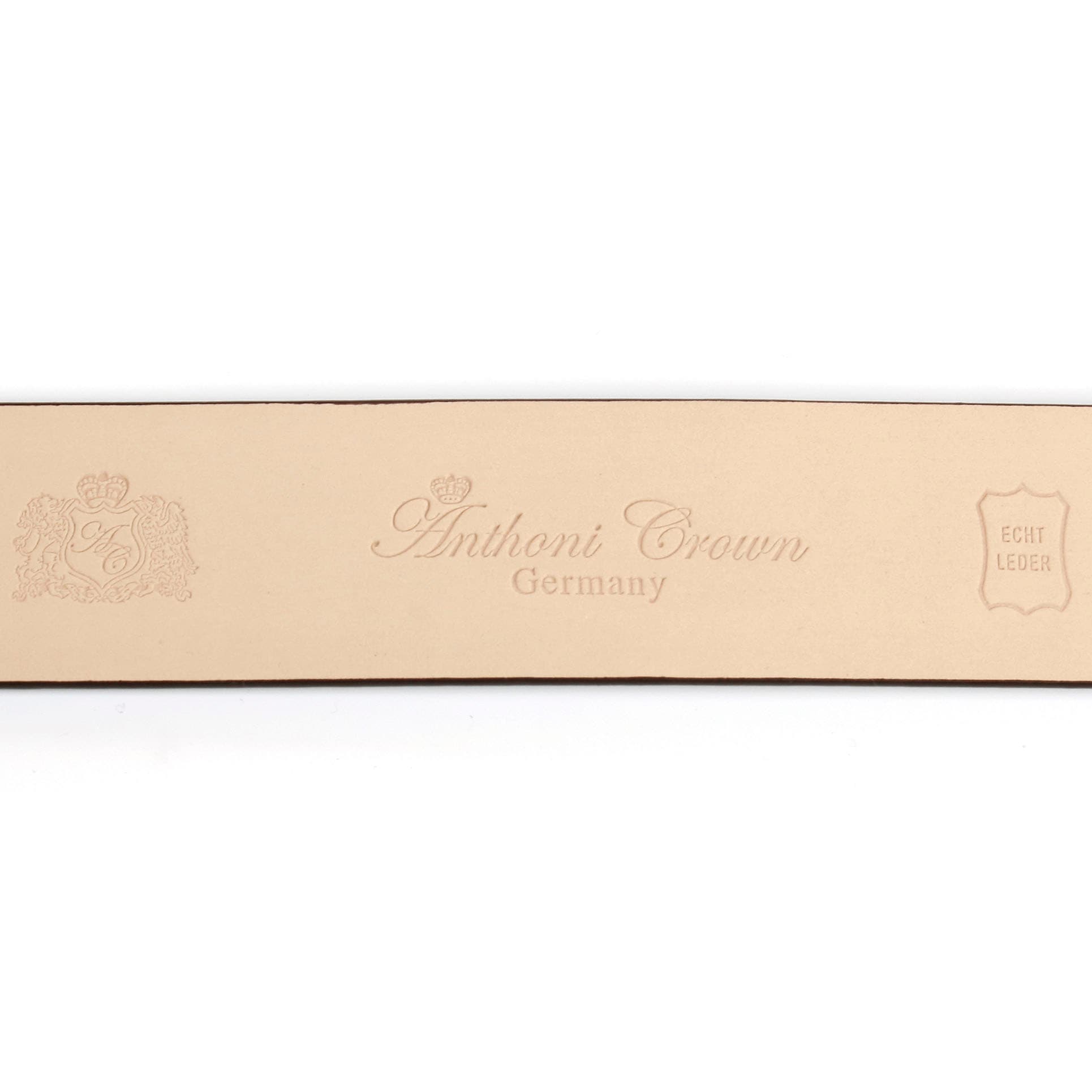 Anthoni Crown Ledergürtel, Automatik Ledergürtel in angesagter cognac Farbe  günstig kaufen | Anzuggürtel