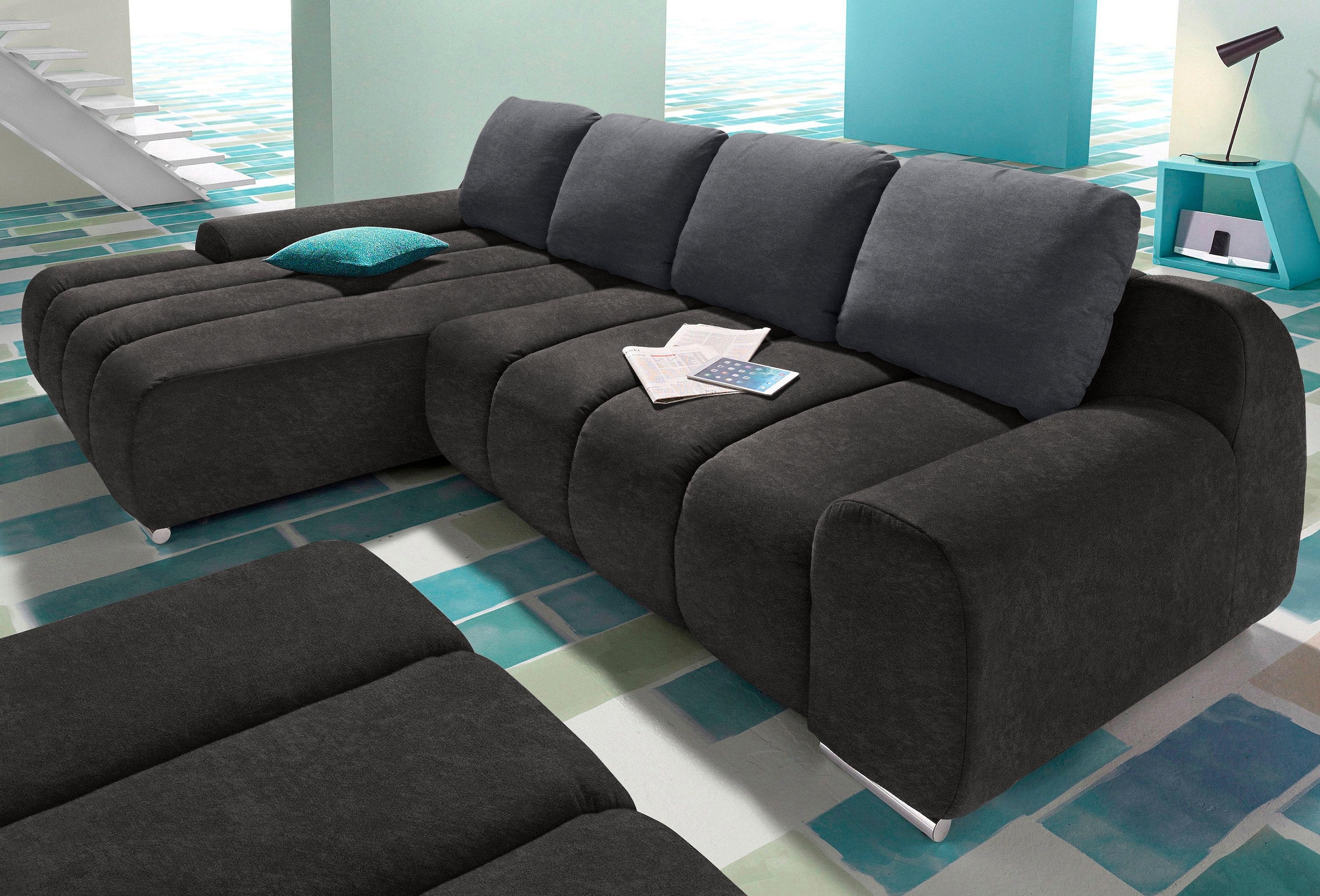 Home affaire Ecksofa »Bono L-Form« wahlweise mit Bettfunktion günstig online kaufen