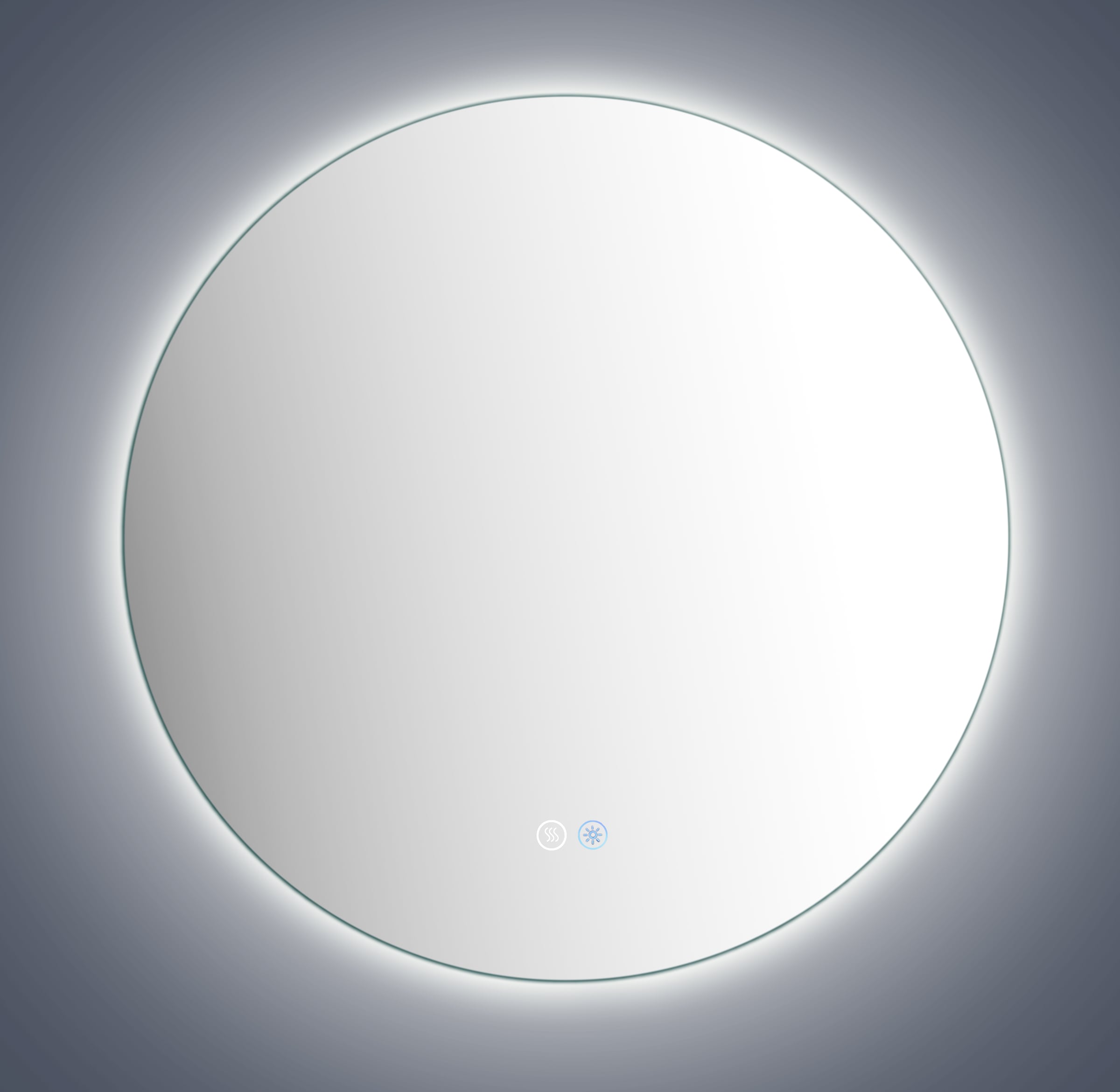 welltime LED-Lichtspiegel »Toledo rund, Spiegel mit LED Beleuchtung, Badspiegel«, mit Anti-Fog Beschichtung