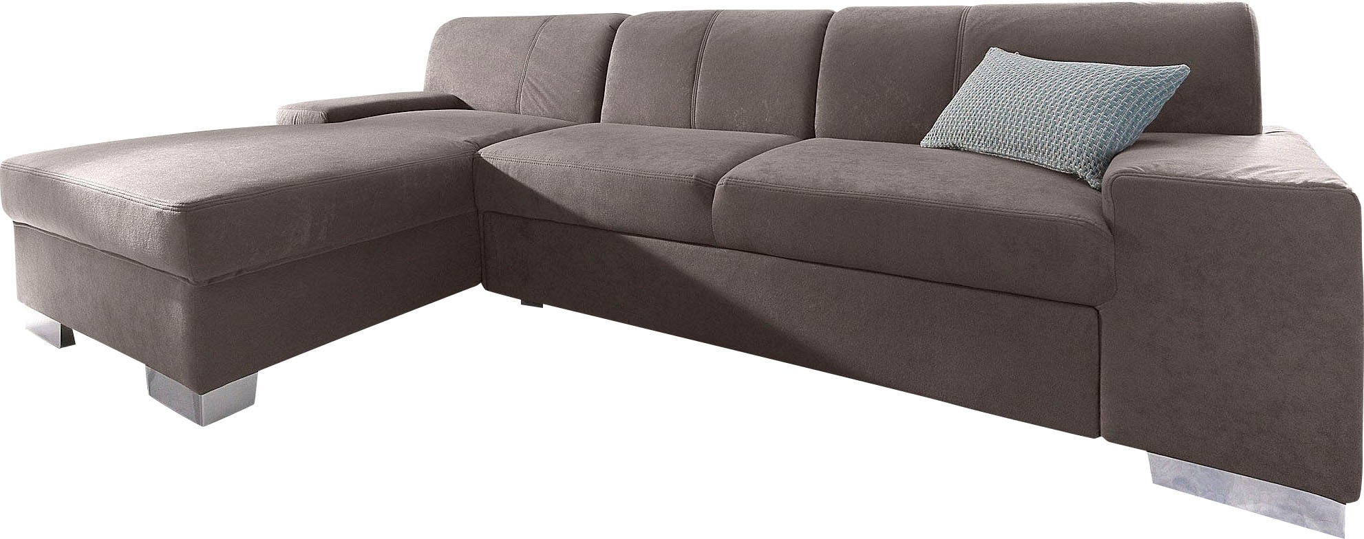 DOMO collection Ecksofa »Star, zeitlose Formensprache, elegante Optik, L-Form«, wahlweise mit Bettfunktion