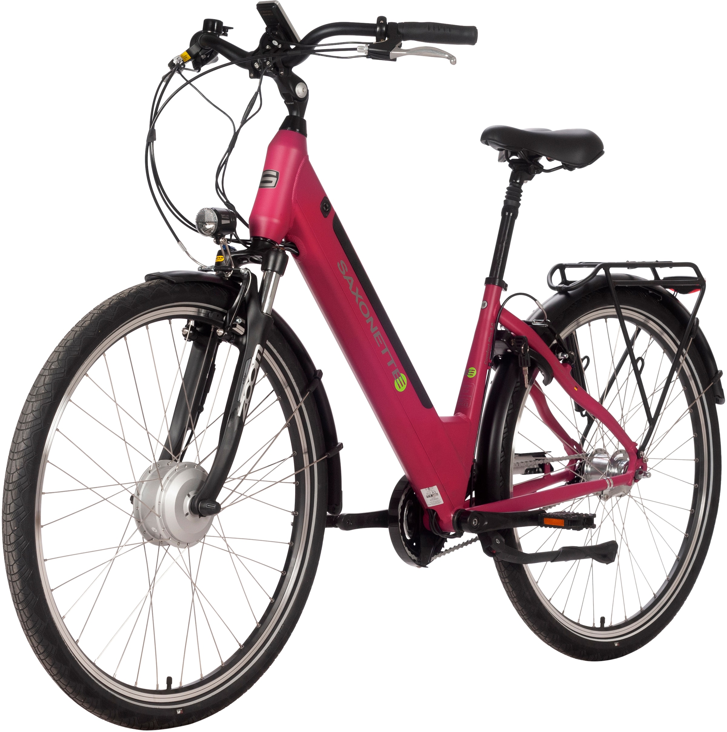 SAXONETTE E-Bike »Comfort Plus 4.0«, 7 Gang, Shimano, Frontmotor 250 W, Pedelec, Elektrofahrrad für Damen u. Herren
