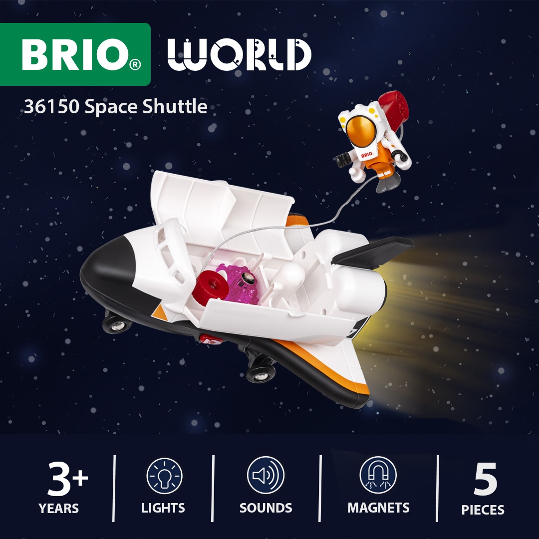 BRIO® Spielzeug-Flugrakete »BRIO® WORLD, Space Shuttle (36150)« mit Licht und Sound