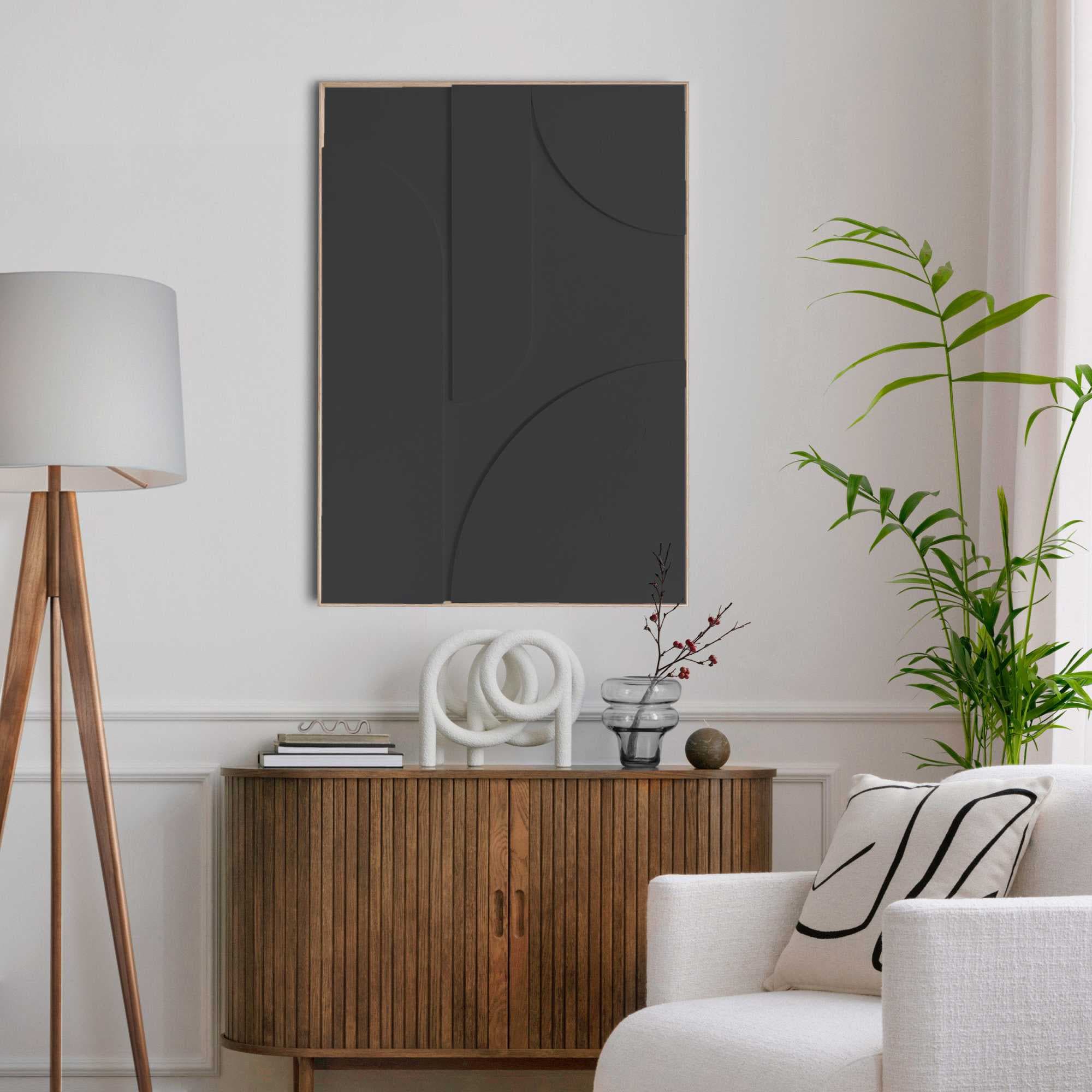 Reinders! Wandbild »Saturn - charcoal« günstig online kaufen