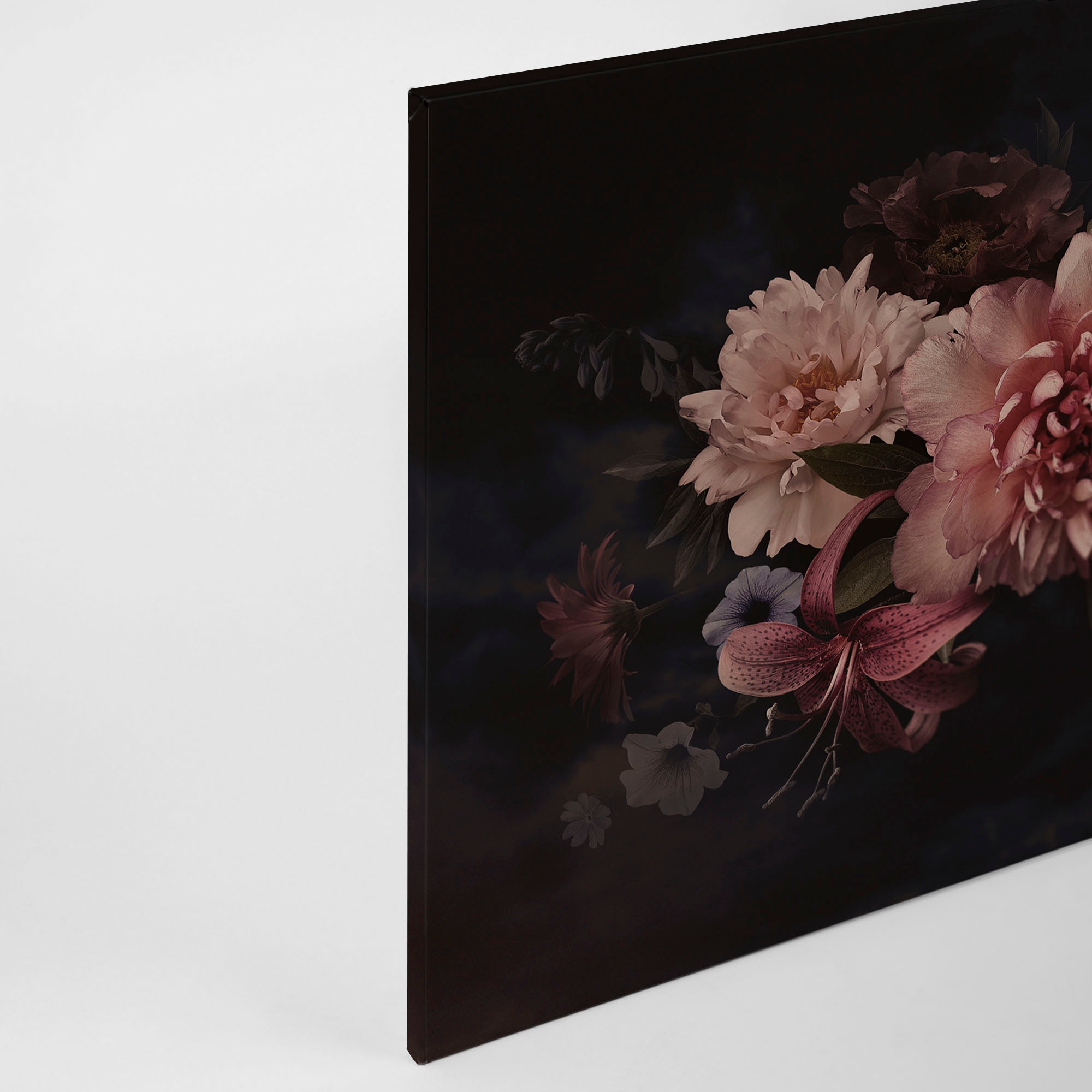 A.S. Création Leinwandbild »Blossom Variety«, Kunst-Blumen-Kinder, (1 St.), Romantische Blumen, Rosen Keilrahmen Leinwand-Bild Wohnzimmer modern
