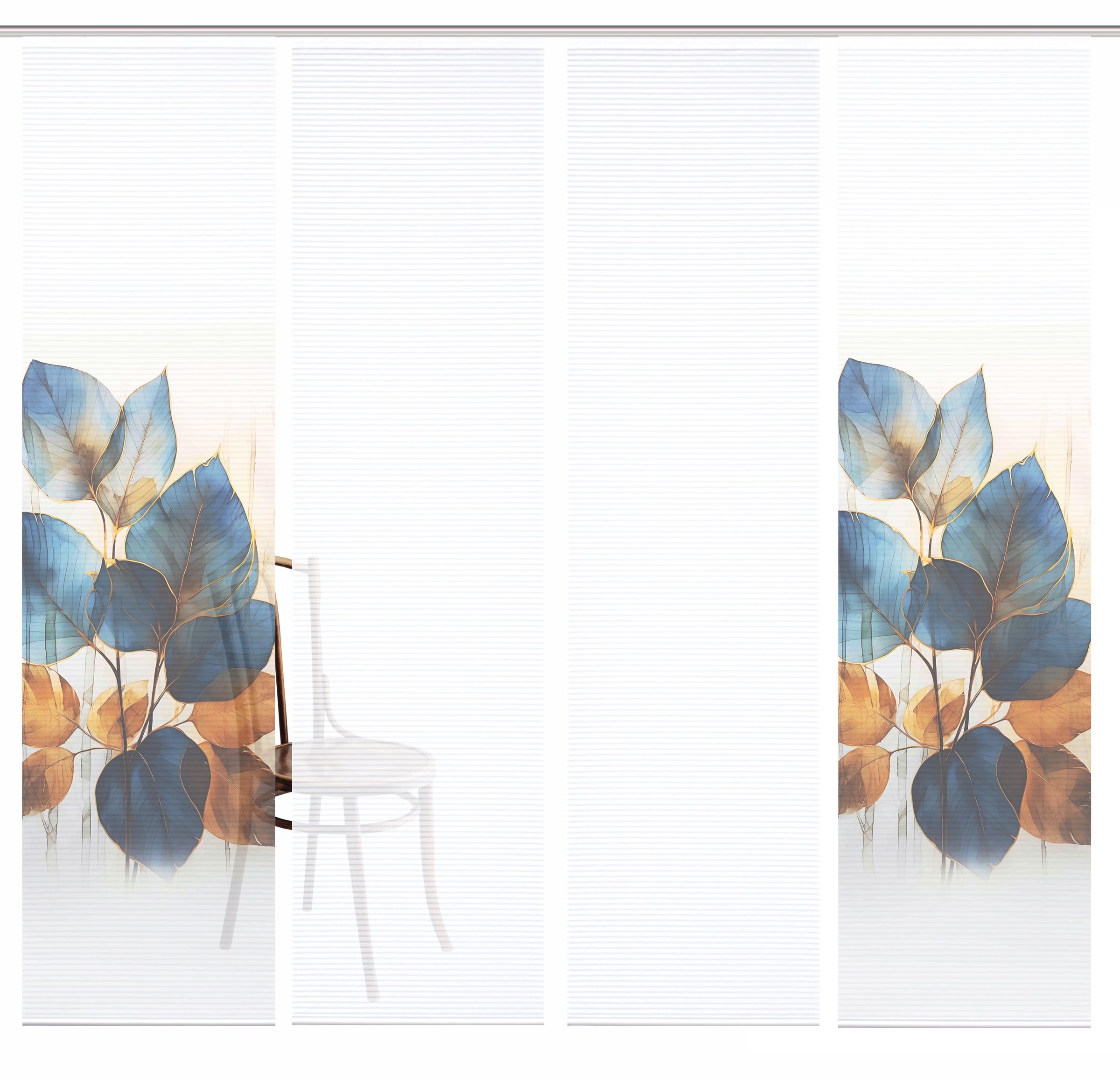 HOME in green Schiebegardine »THALIN« Paneelwagen 4 Stk. tlg. Bambusoptik, günstig online kaufen