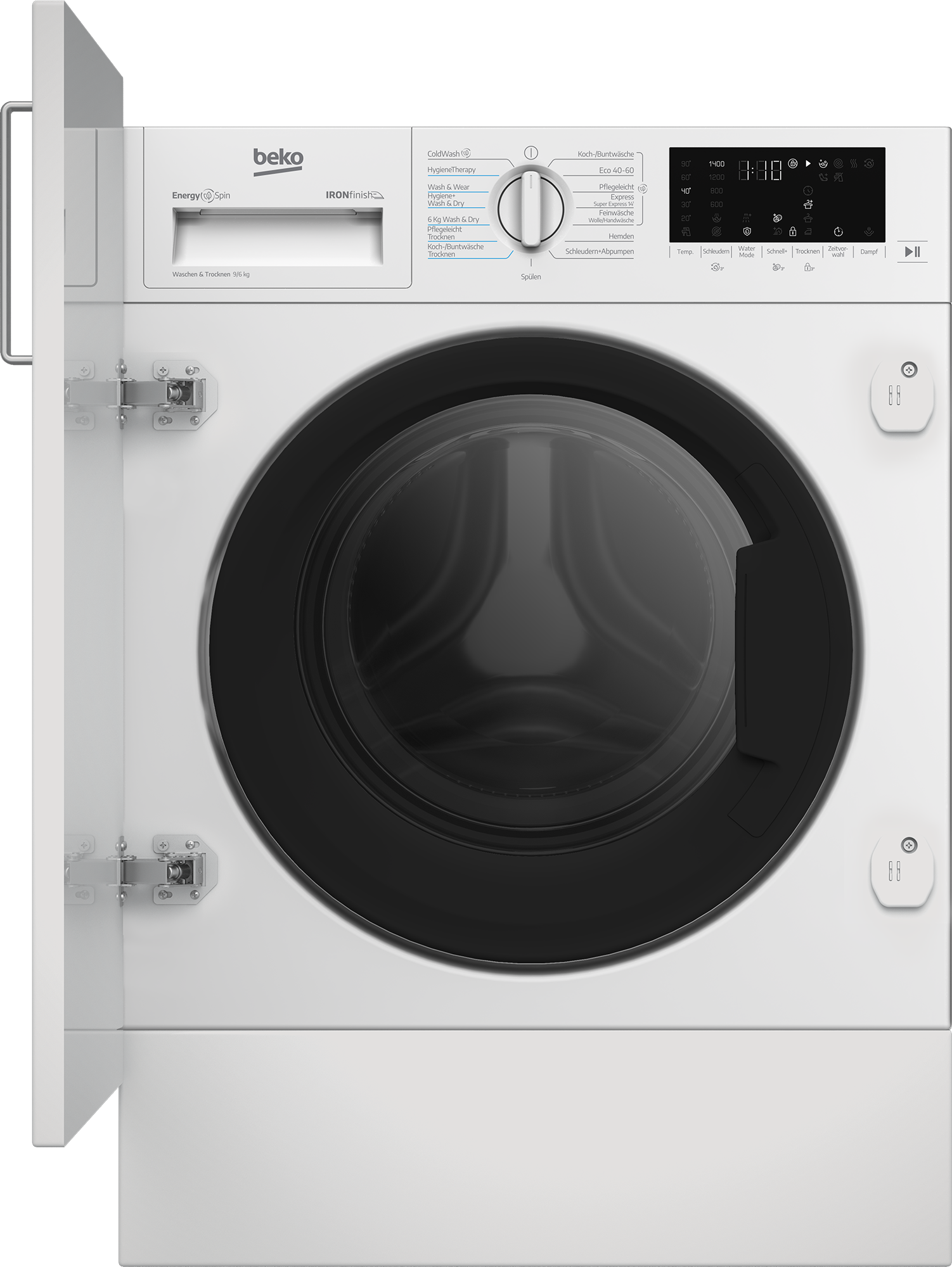 BEKO Einbauwaschtrockner 9 kg /9 kg 72 dB(A) weiß