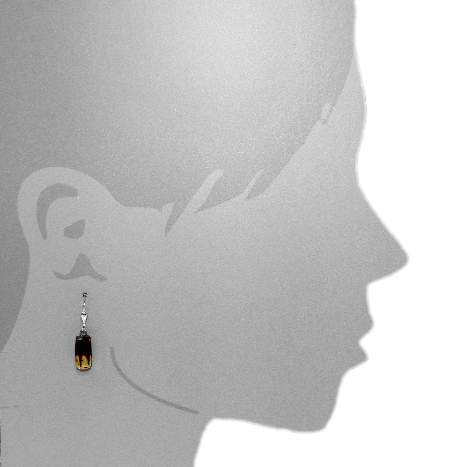 OSTSEE-SCHMUCK Paar Ohrhänger »Ostsee-Schmuck Ohrhänger Klassisch 7 x 12 mm«, (2 tlg.)