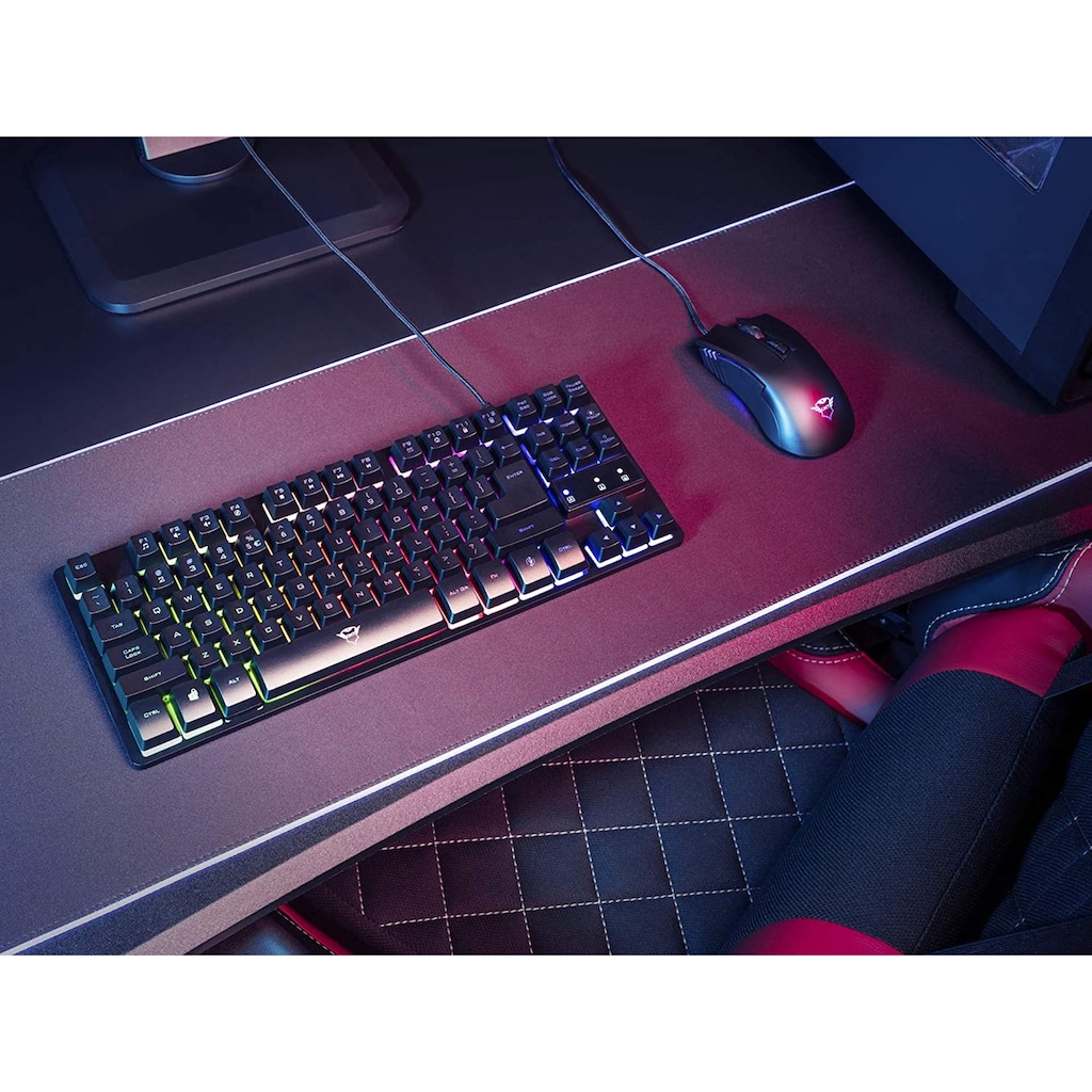 Trust Gaming-Tastatur »GXT833 THADO TKL KEYBOARD DE«