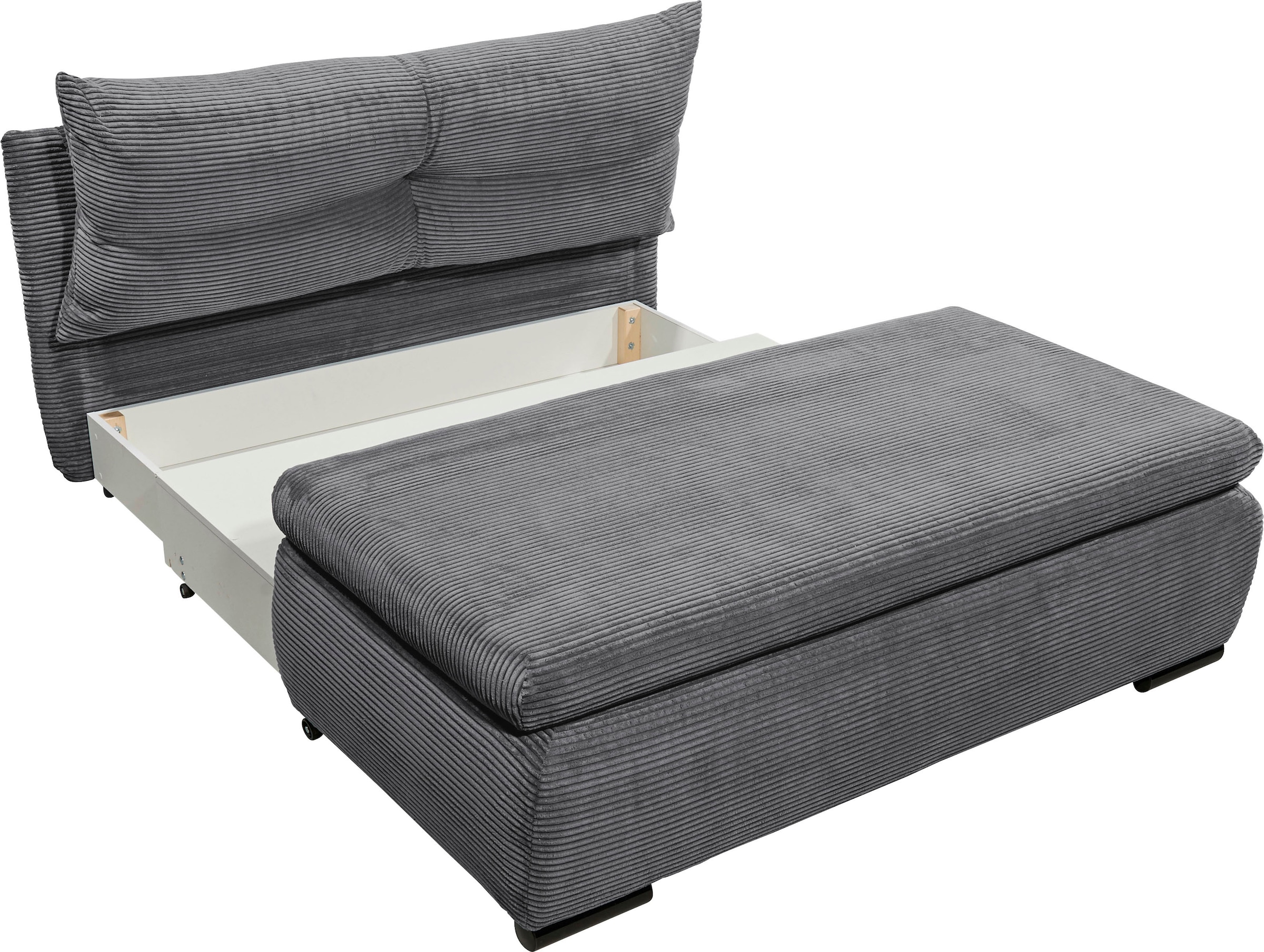 ED EXCITING DESIGN Schlafsofa »Charlie«, Schlafsessel mit Bettkasten & 1 Rückenkissen