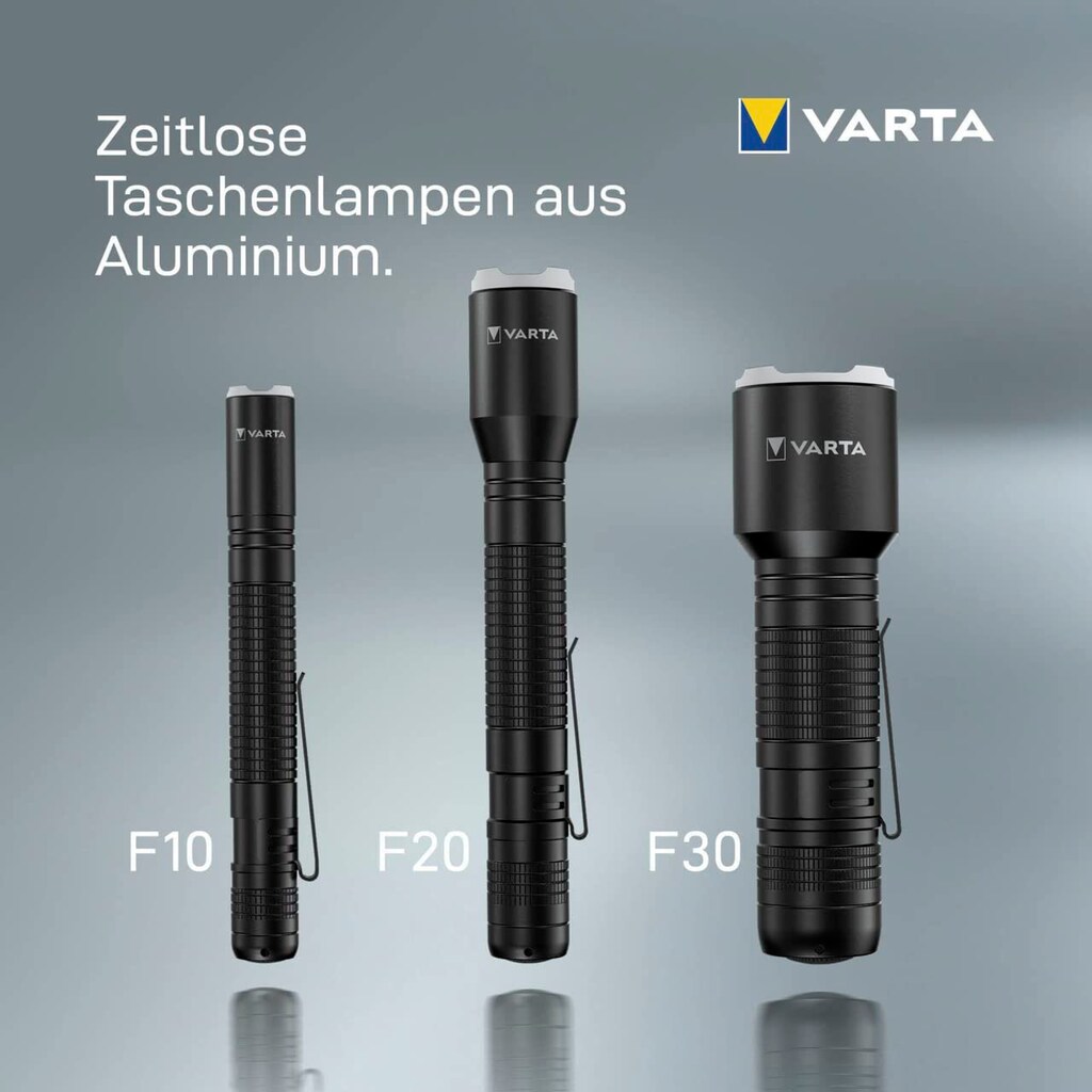 VARTA Taschenlampe »Aluminium Light F10 Pro«, (1 St.)