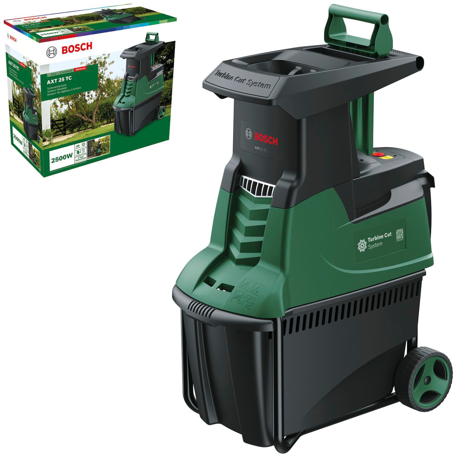 Bosch Home & Garden Leisehäcksler »AXT 25 TC«, 2500 Watt