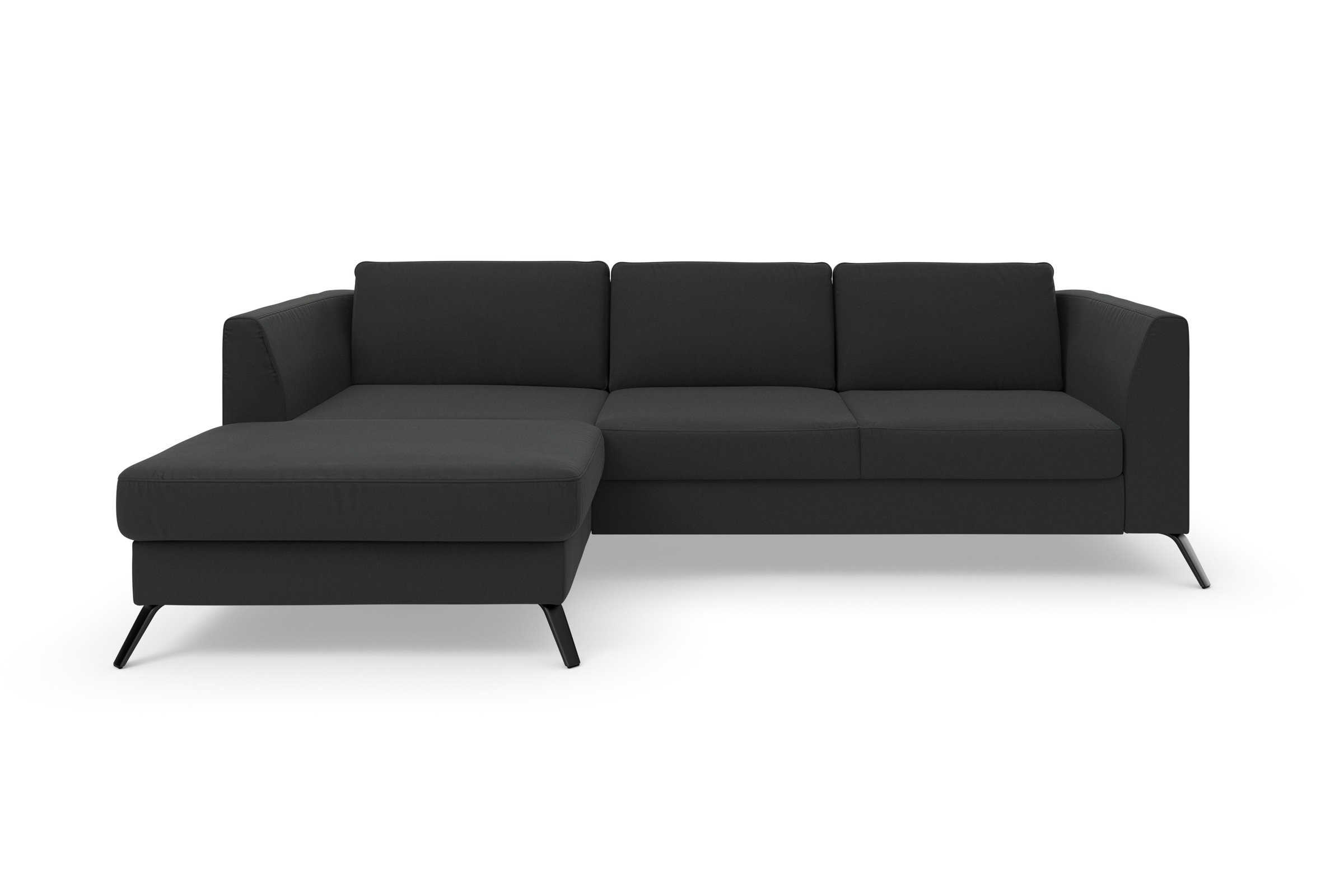 sit&more Ecksofa »Olsen L-Form«, inklusive Sitztiefenverstellung, wahlweise mit Bettfunktion, 15cm hoch