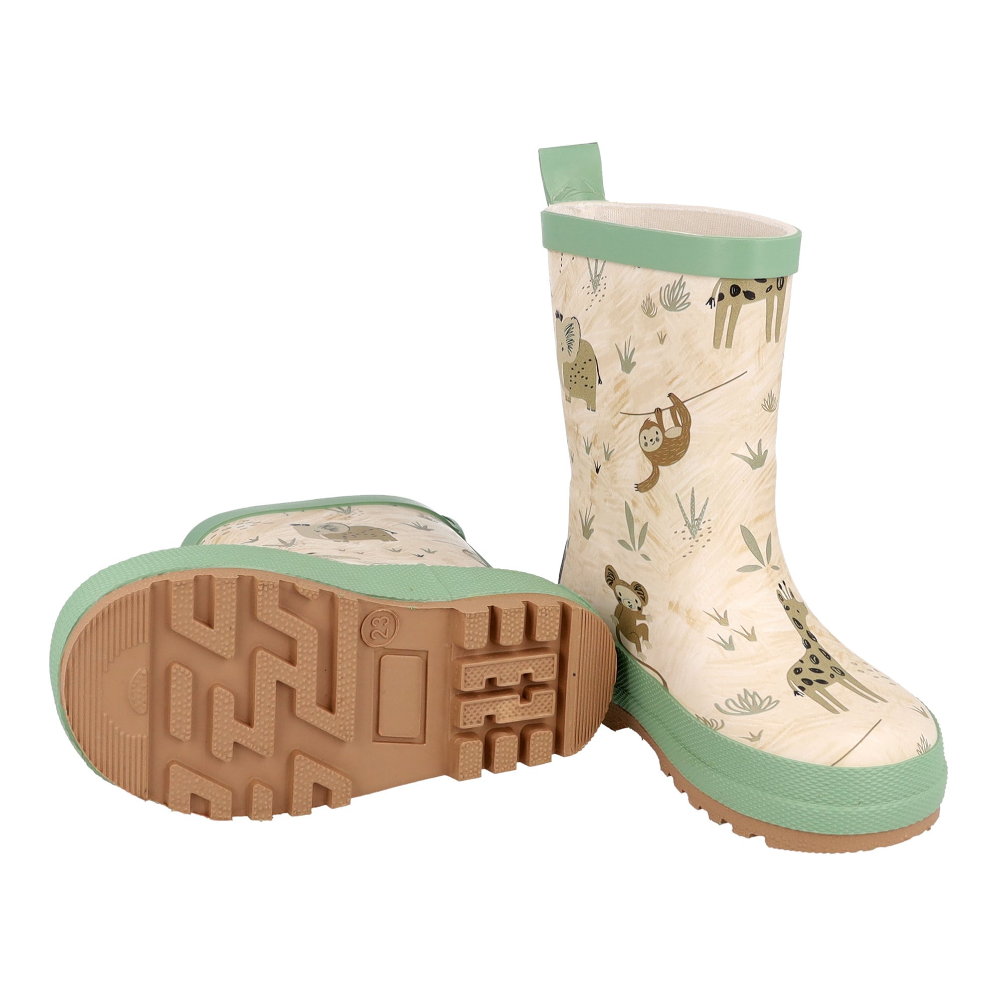 MAXIMO Gummistiefel  2 tlg.  Allover-Print, gefüttert, reflektierende Details