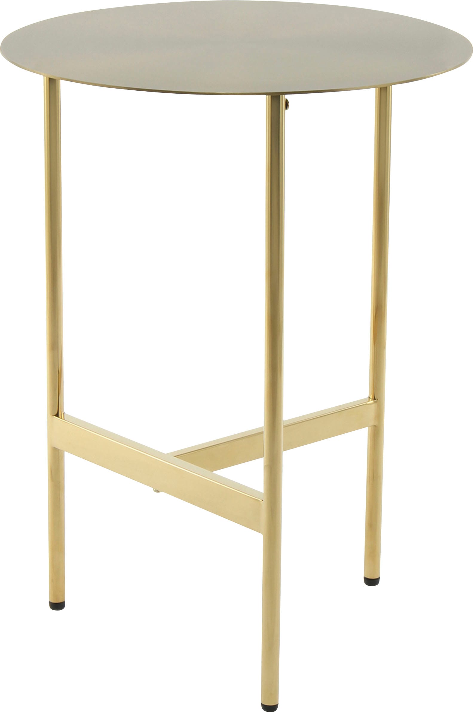 Kayoom Beistelltisch »Pema, Minimalistisches Design, Passt zu jedem Einrichtungsstil« 1 Stk. tlg. minimalistisches Gestelldesign aus Edelstahl, runde Ablagefläche