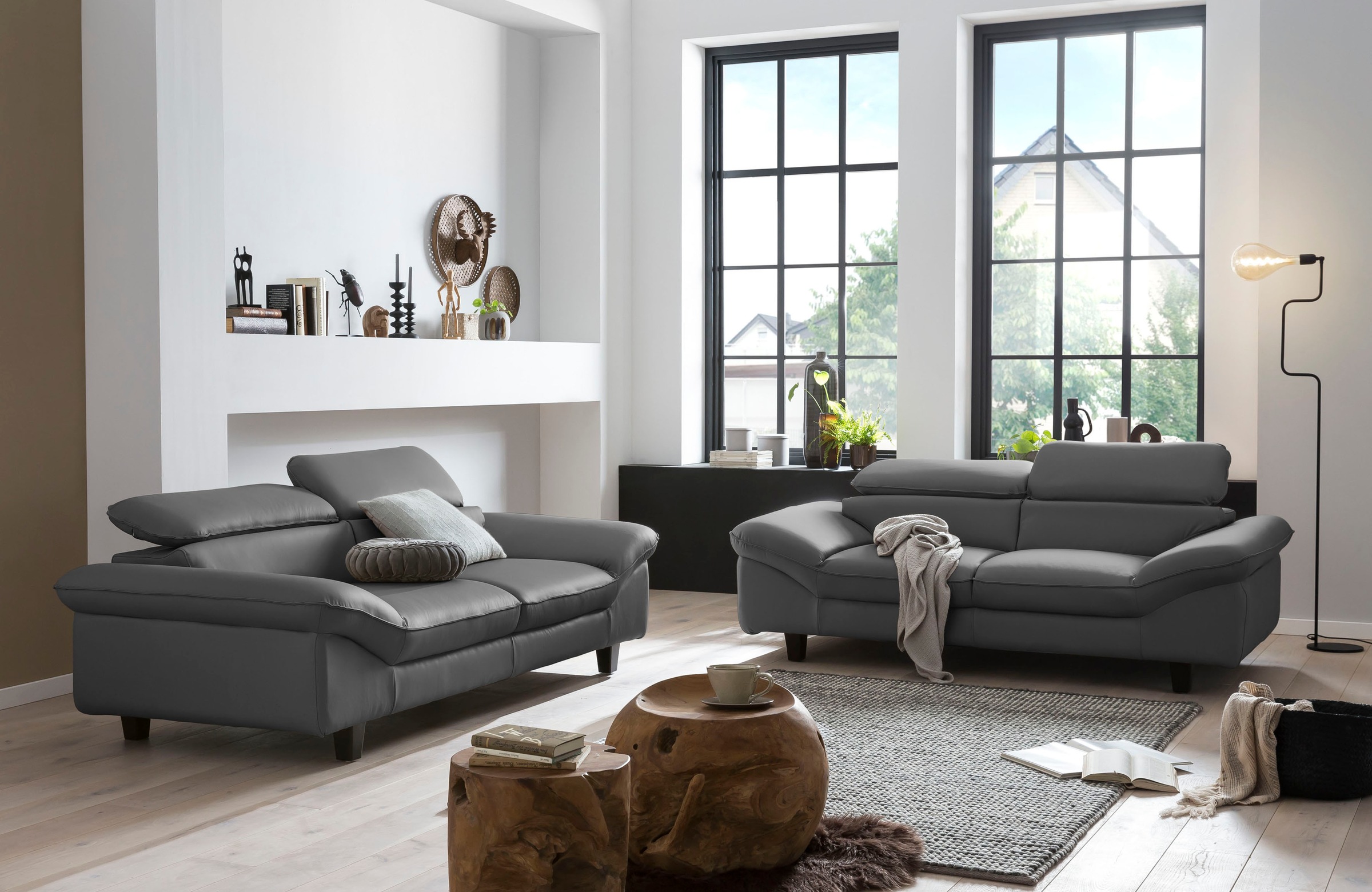 Home affaire 2-Sitzer »Pilot«, Big-Sofa mit Kopfteilverstellung