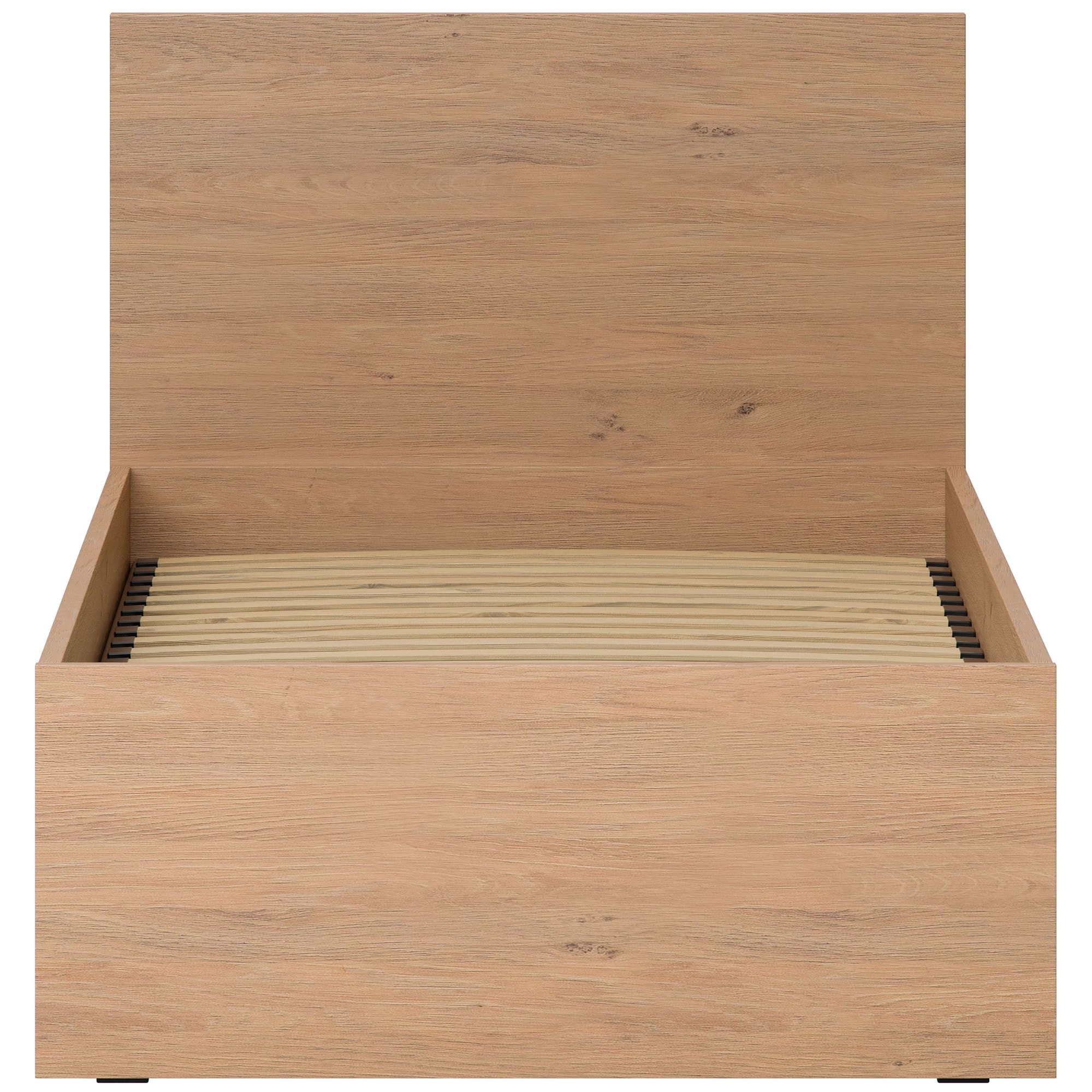 VOX Bett »SIMPLE, sehr strapazierfähig, hydraulischer Bettkasten oder Schublade« Breiten: 90/120/140/160 und 180cm,  extrem hohe Belastbarkeit, robust und stilvoll, made in EU!