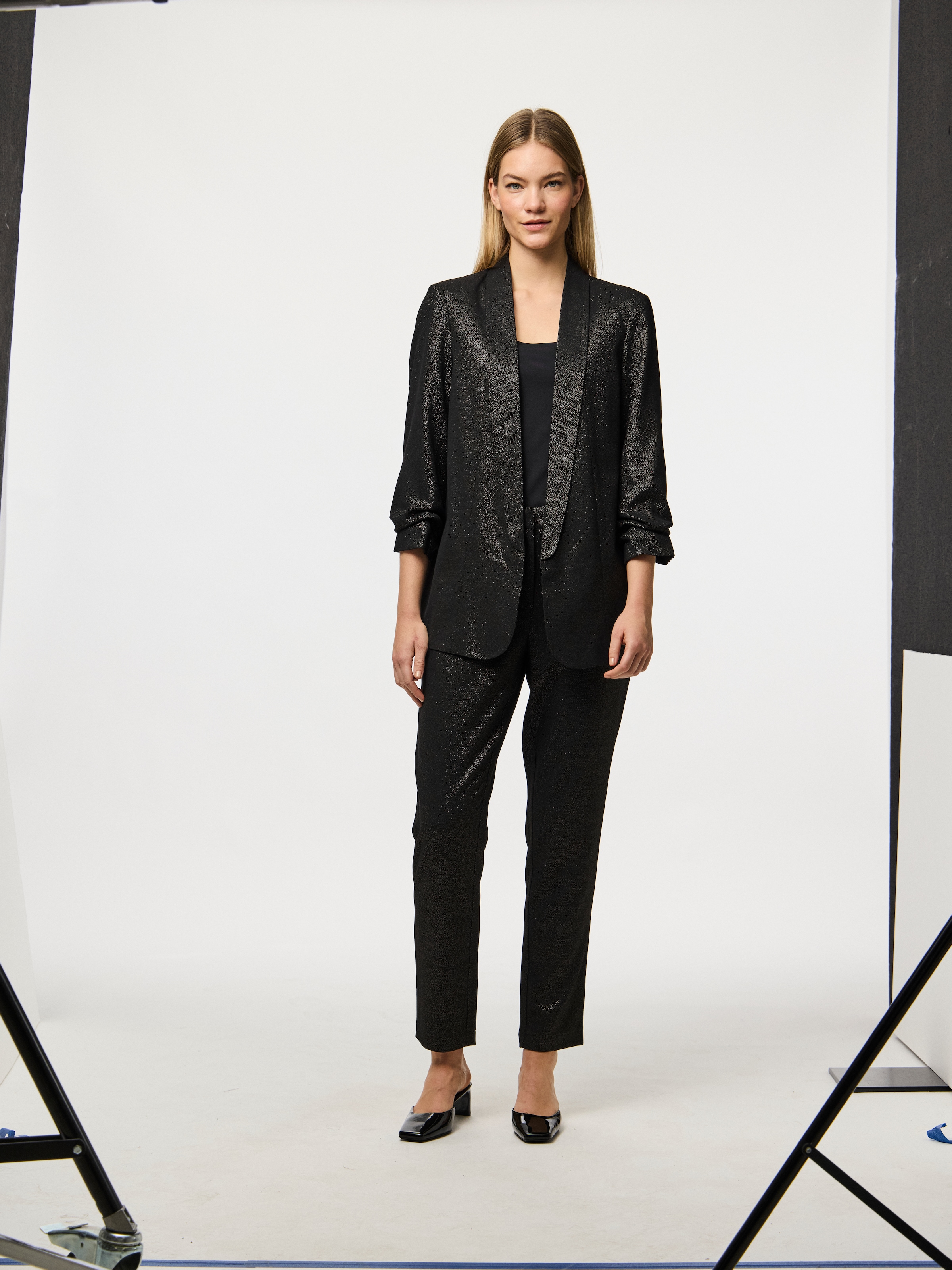 pieces Longblazer »PCBOSELLA 3/4 GLITTER BLAZER NOOS«