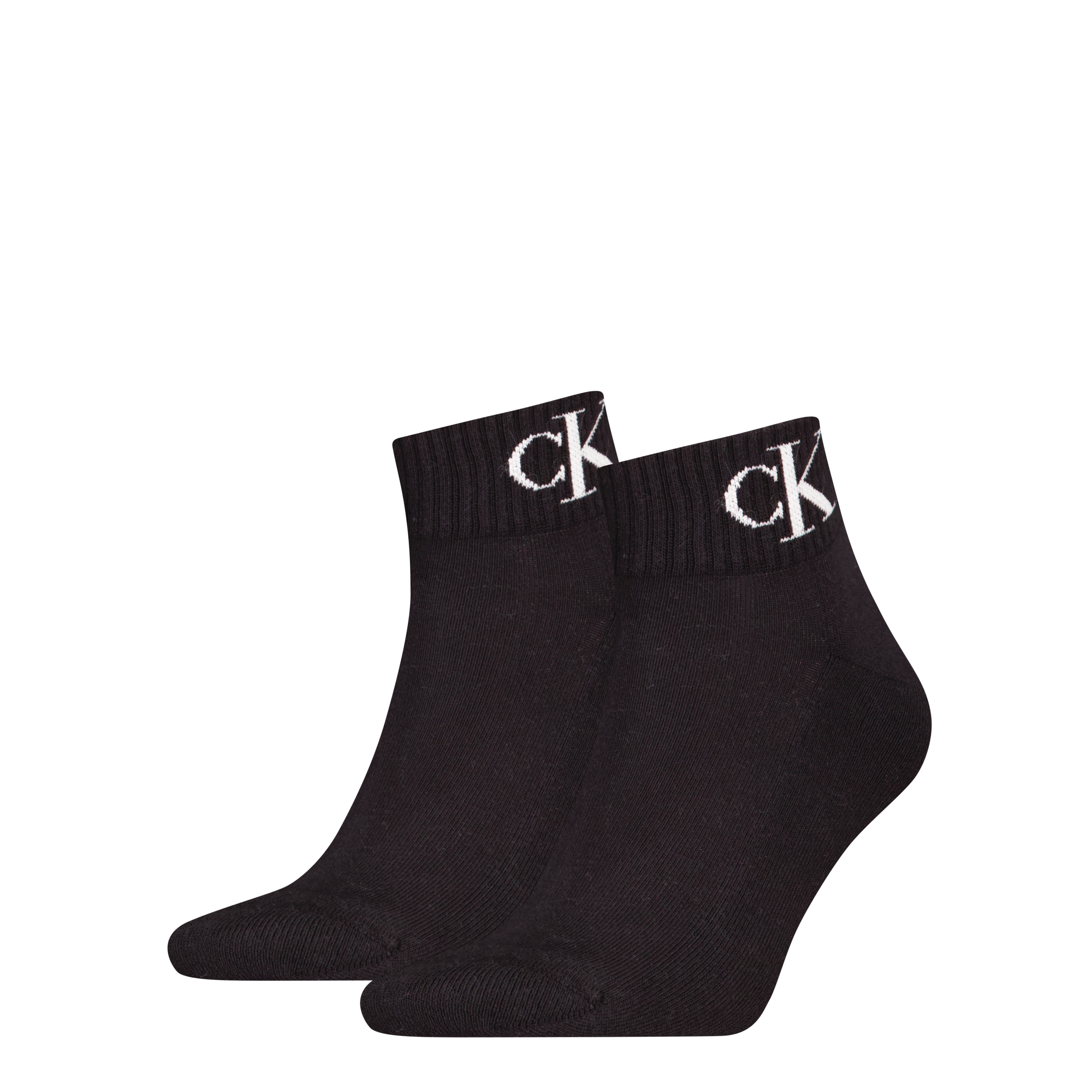 Calvin Klein Jeans Kurzsocken »CKJ MEN QUARTER MONOGRAM« 2 Paar, 2 Paar tlg. mit dezenter Logostickerei, komfortable Frotteesohle