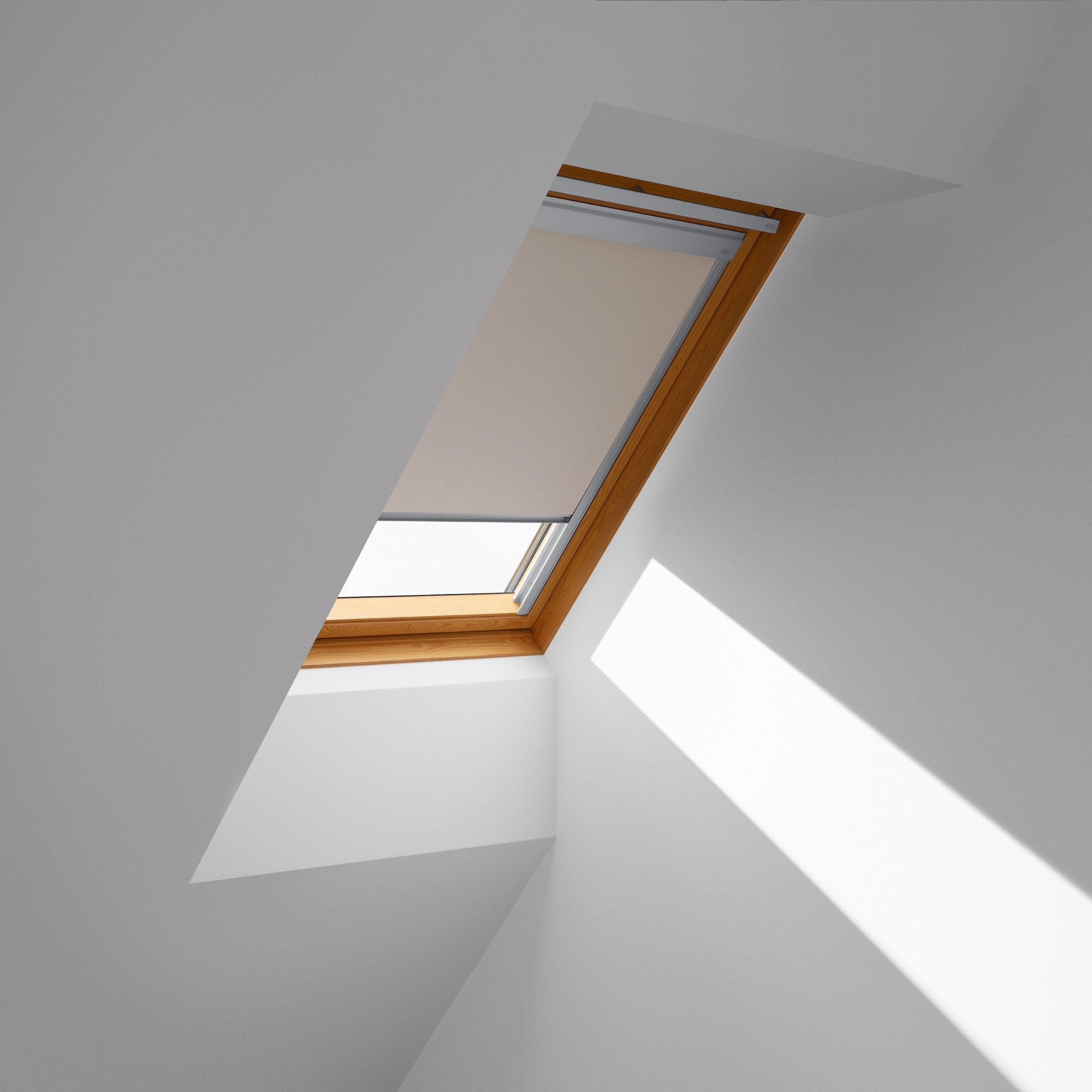 VELUX Verdunklungsrollo »DBL U04 4230« verdunkelnd Verdunkelung ohne Bohren in Führungsschienen alufarbene Führungsschienen & Griffleiste