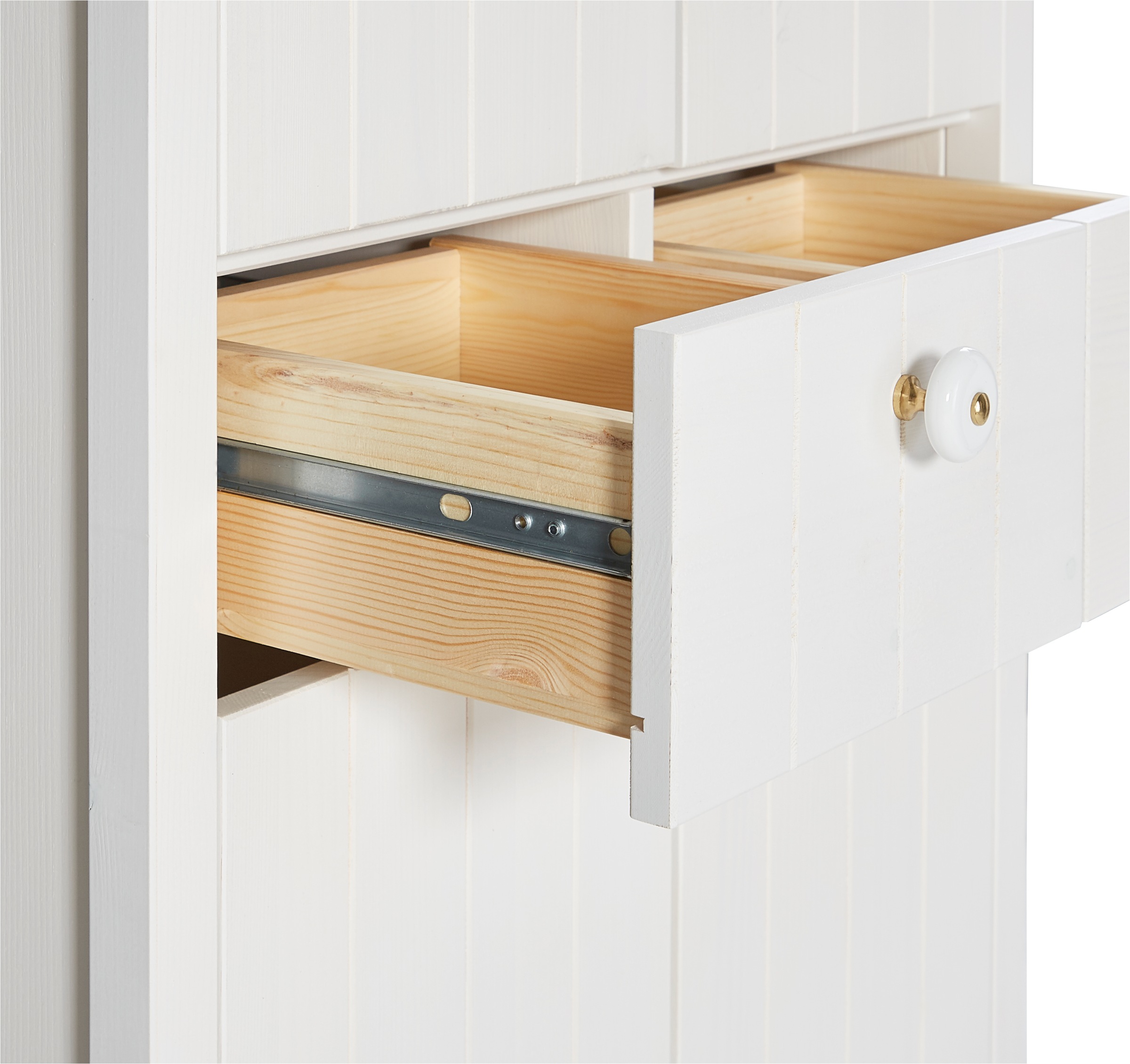 Home affaire Hochschrank »Tina«, Badmöbel, Schrank, Breite 57 cm, Massivholz