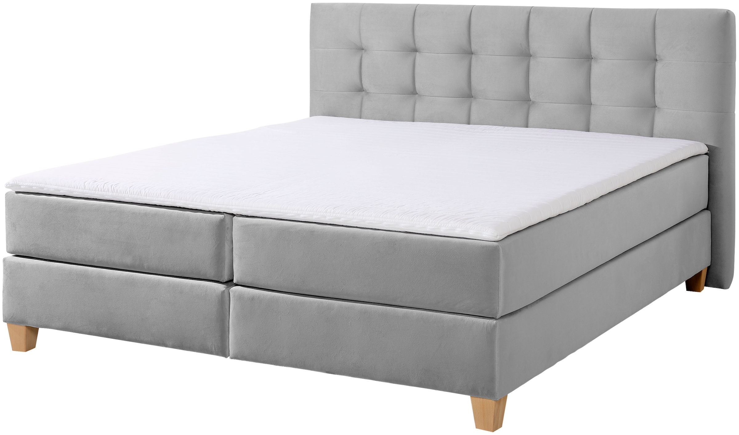 4. Bild von Home affaire Boxspringbett »Moulay«, inkl. Topper, in Überlänge 220 cm, 3 Härtegrade, auch in H4