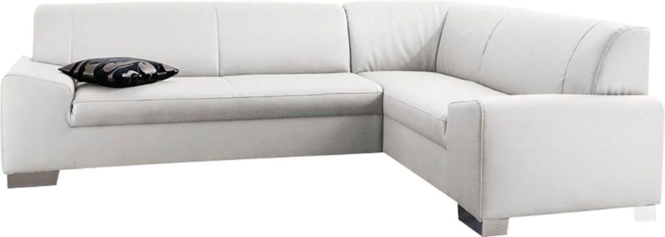 DOMO collection Ecksofa »Alisson, zeitlose Optik, flache Armlehnen, L-Form« günstig online kaufen