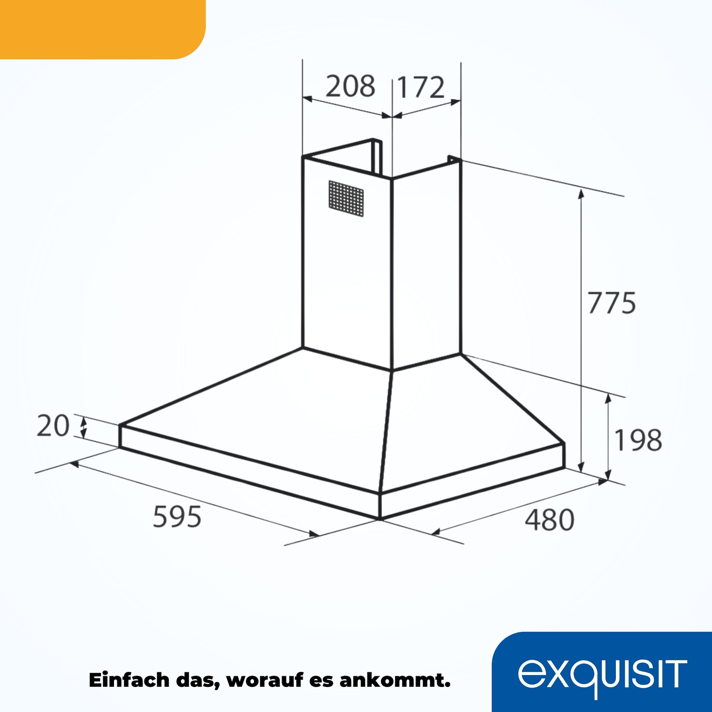 exquisit Wandhaube