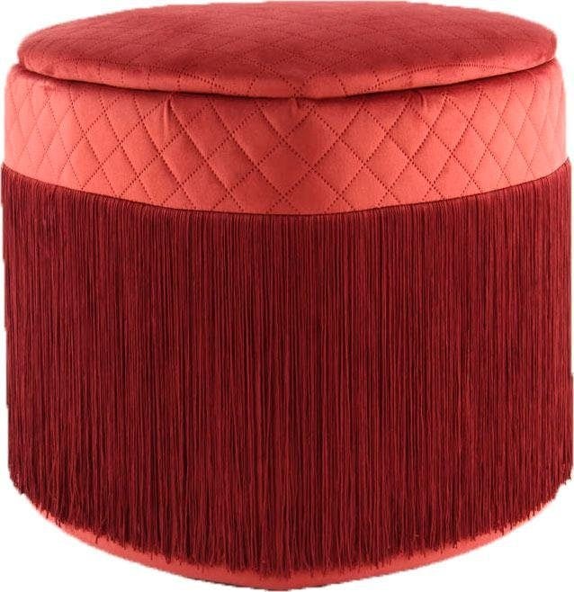 Kayoom Hocker »Paola 125, Hocker mit Lagermöglichkeit, Deckel abnehmbar«, (1 St.), herzförmig, gepolstert, mit Stauraum, stilvolle Herzform