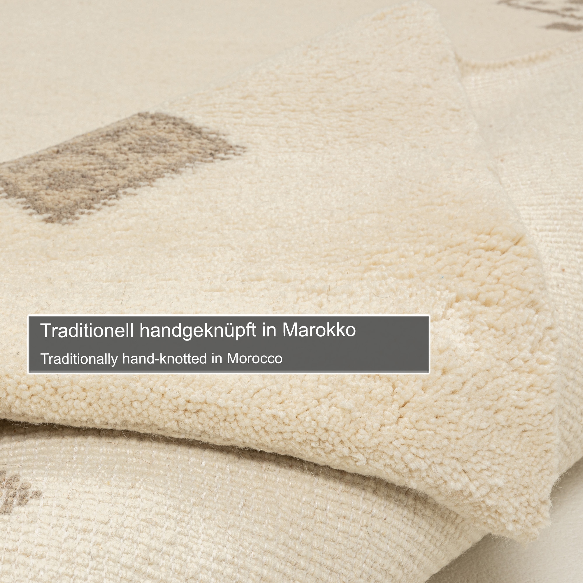 THEKO Wollteppich »Taza Royal 609« rechteckig 28 mm Höhe echter Berber Teppich aus Marokko, reine Wolle, handgeknüpft