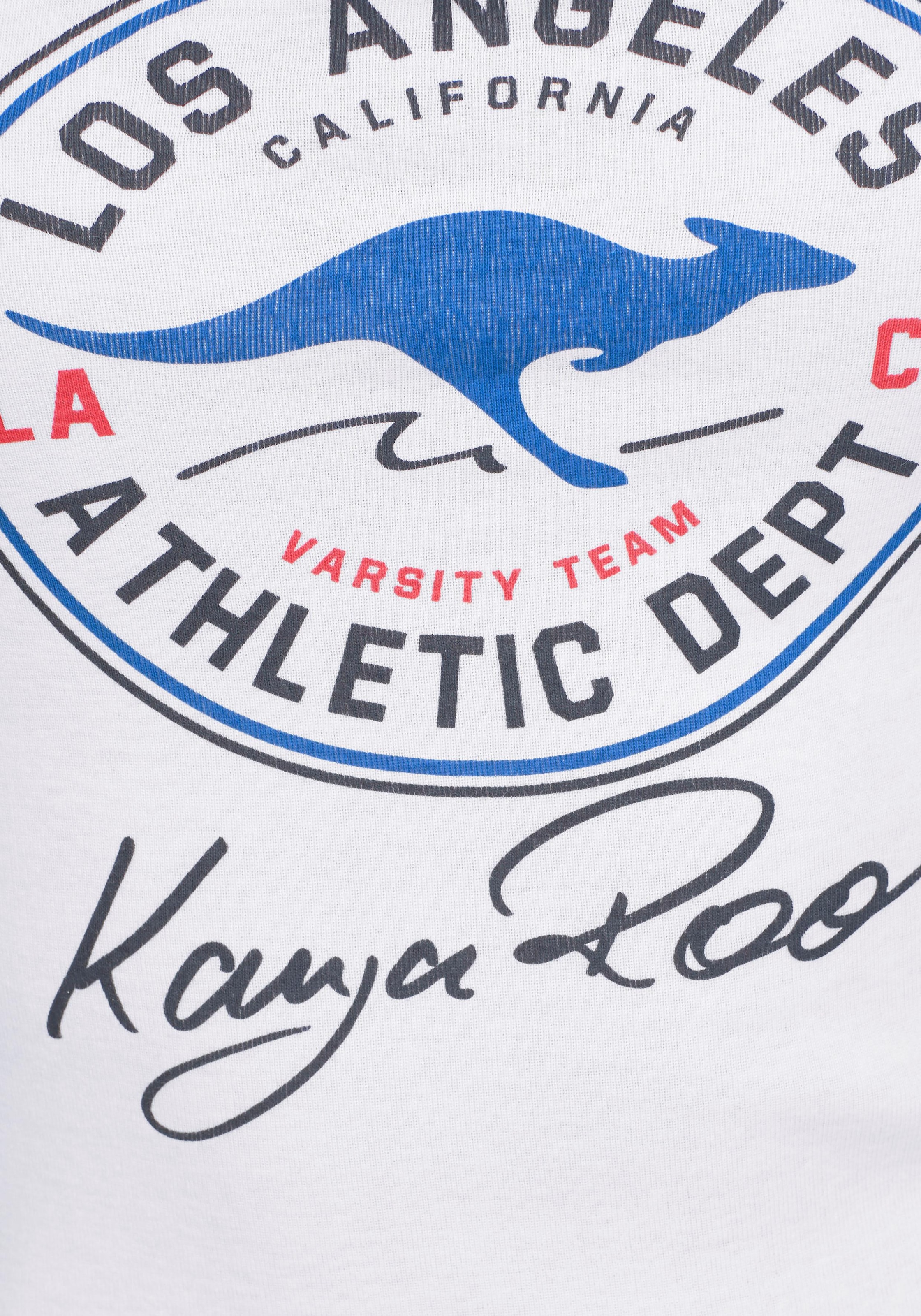 KangaROOS T-Shirt Kurzarm,  sehr figurbetont,  im Vintage-Design,  Rundhalsausschnitt