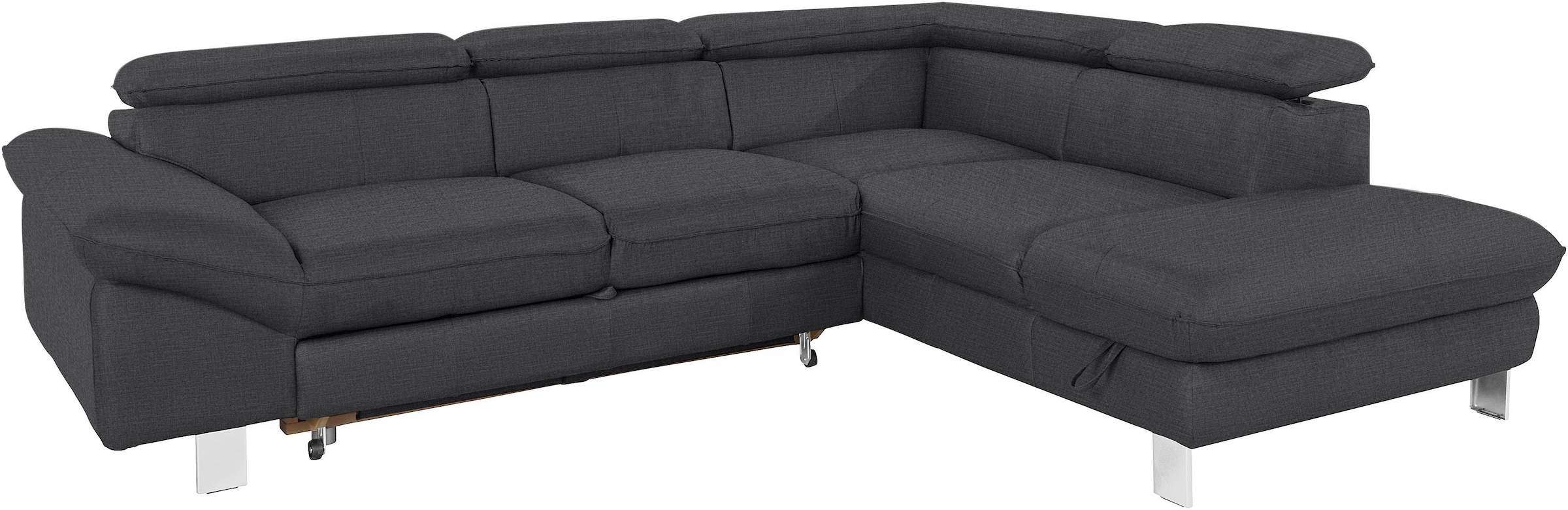 COTTA Ecksofa »Driver L-Form«, mit Kopfteilverstellung, wahlweise mit Bettfunktion & Bettkasten