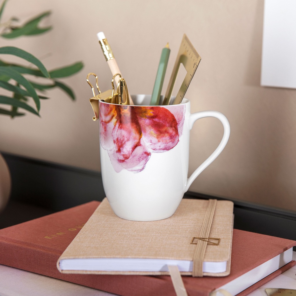 Villeroy & Boch Becher »Kaffeebecher Rose Garden 290 ml 6er Set bunt« günstig online kaufen